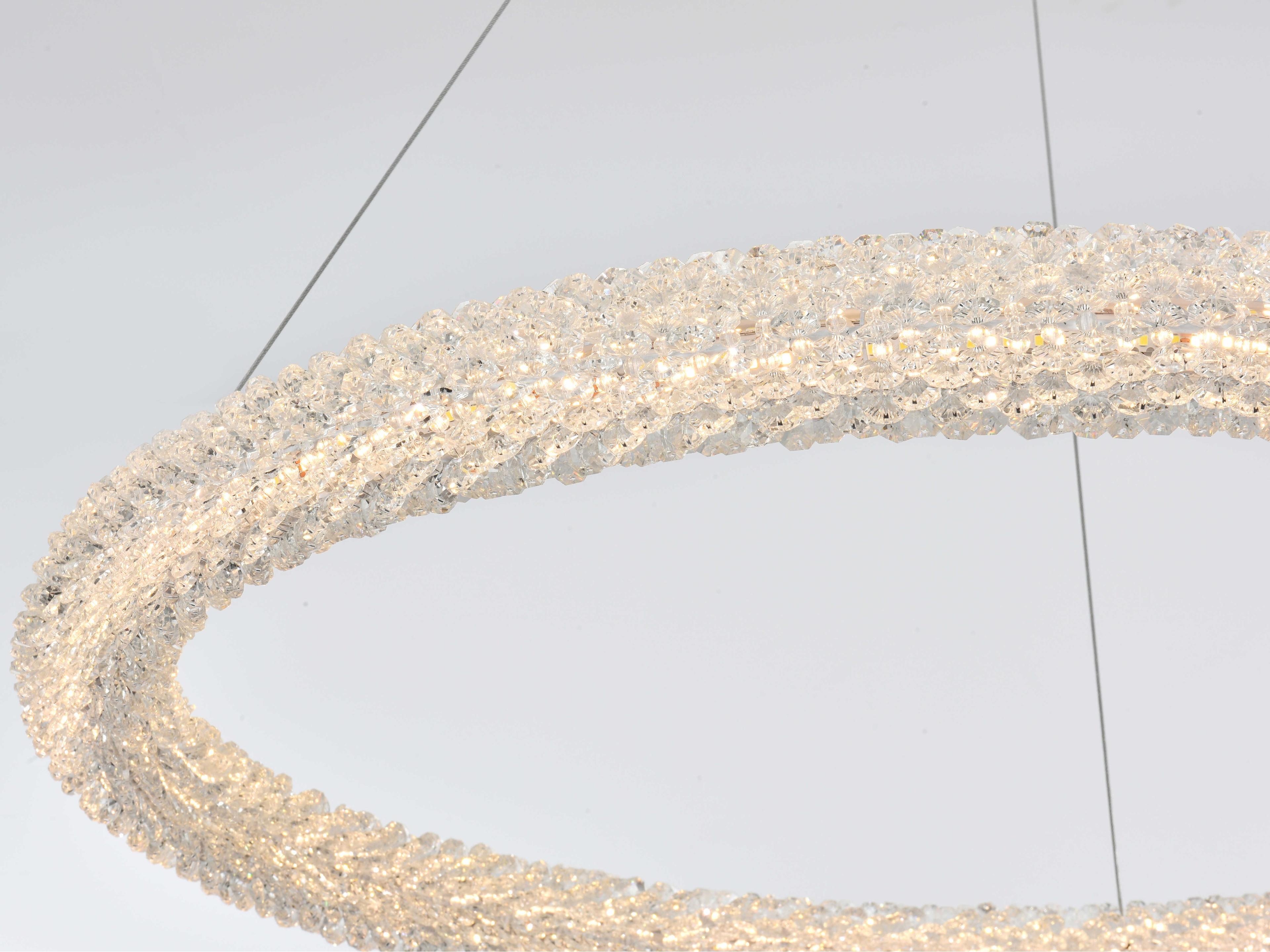 Elegant Lighting Bowen 1-Light Satin Gold Round Pendant