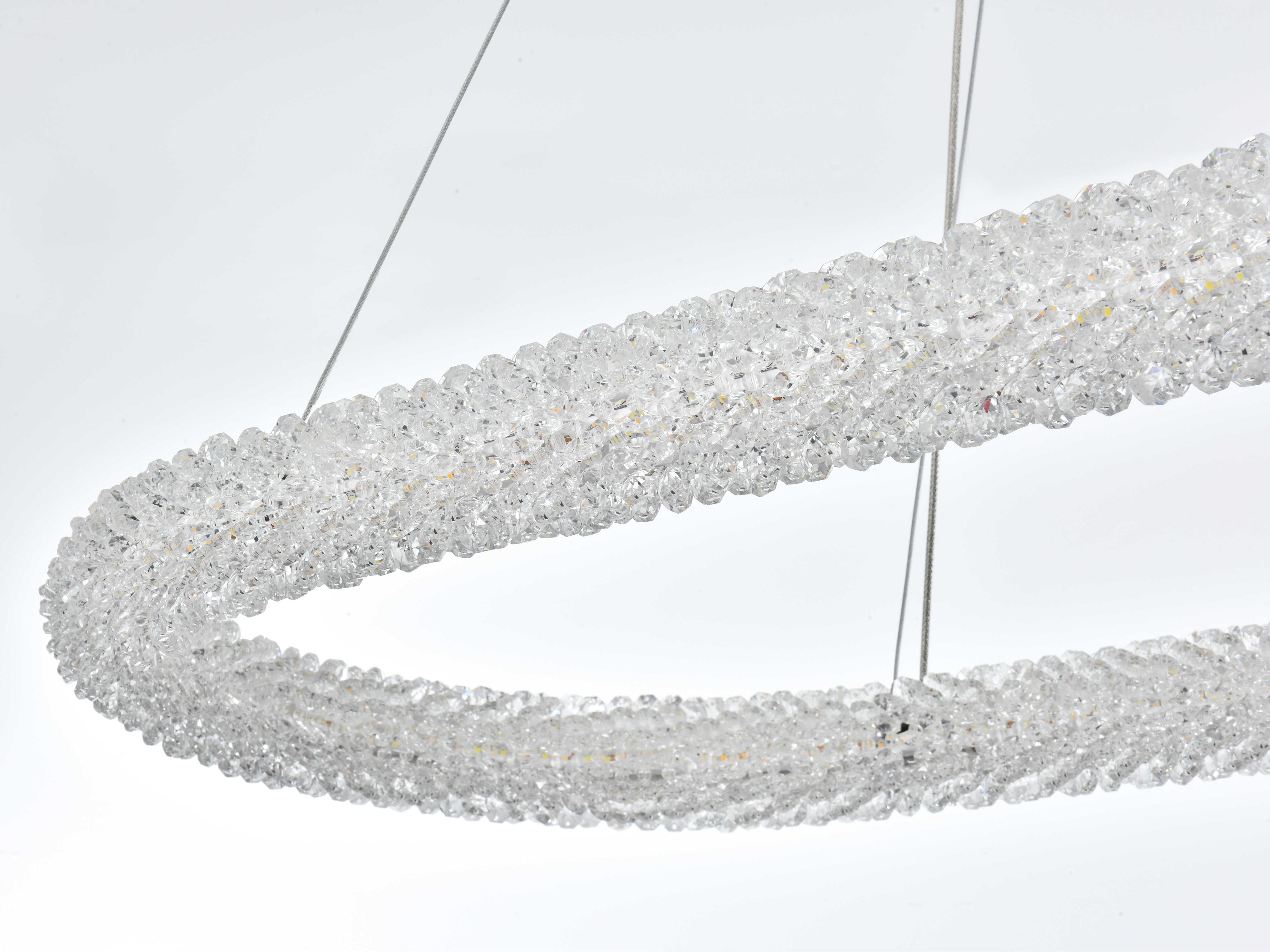 Elegant Lighting Bowen 1-Light Chrome Linear Island Pendant