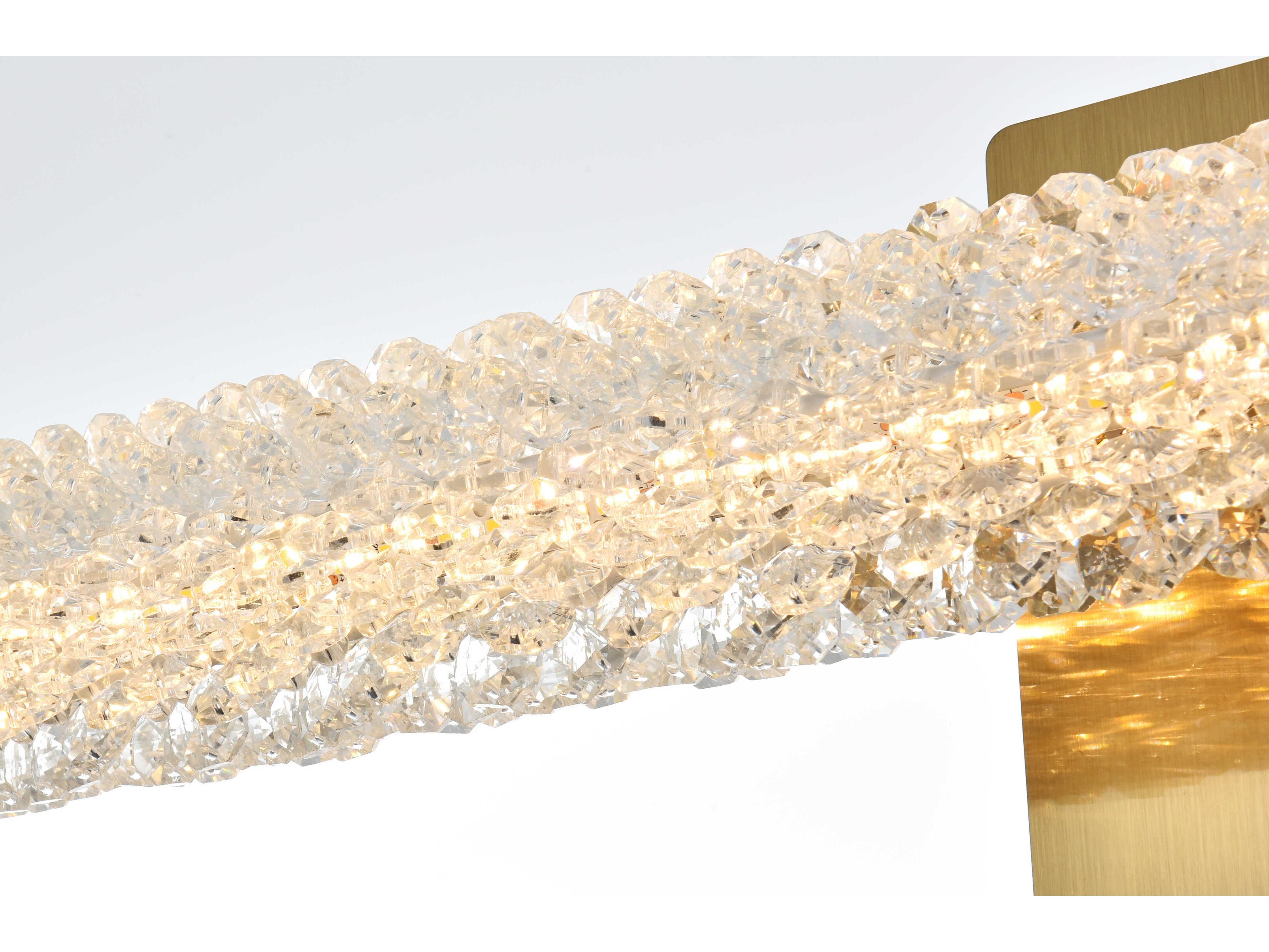 Elegant Lighting Bowen 1-Light Satin Gold Wall Sconce