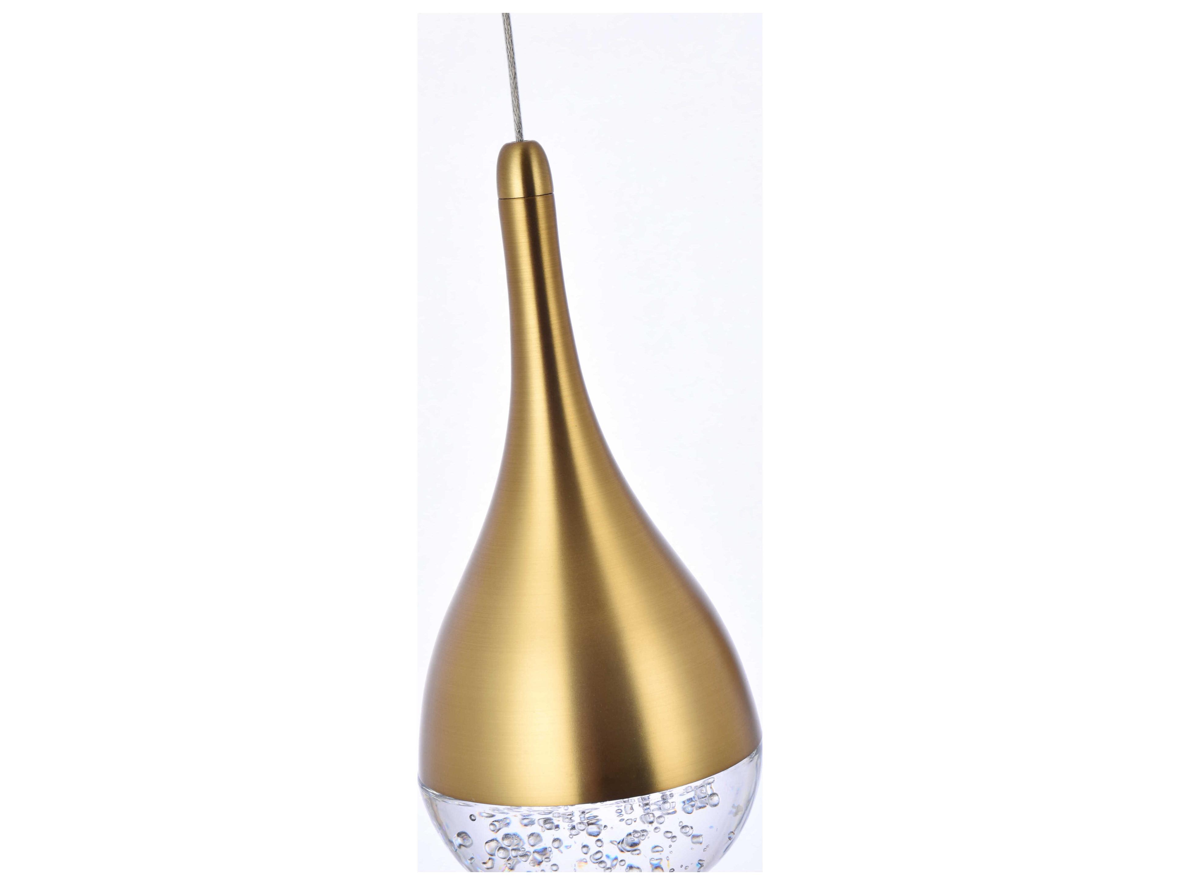 Elegant Lighting Amherst 5-Light Satin Gold Pendant