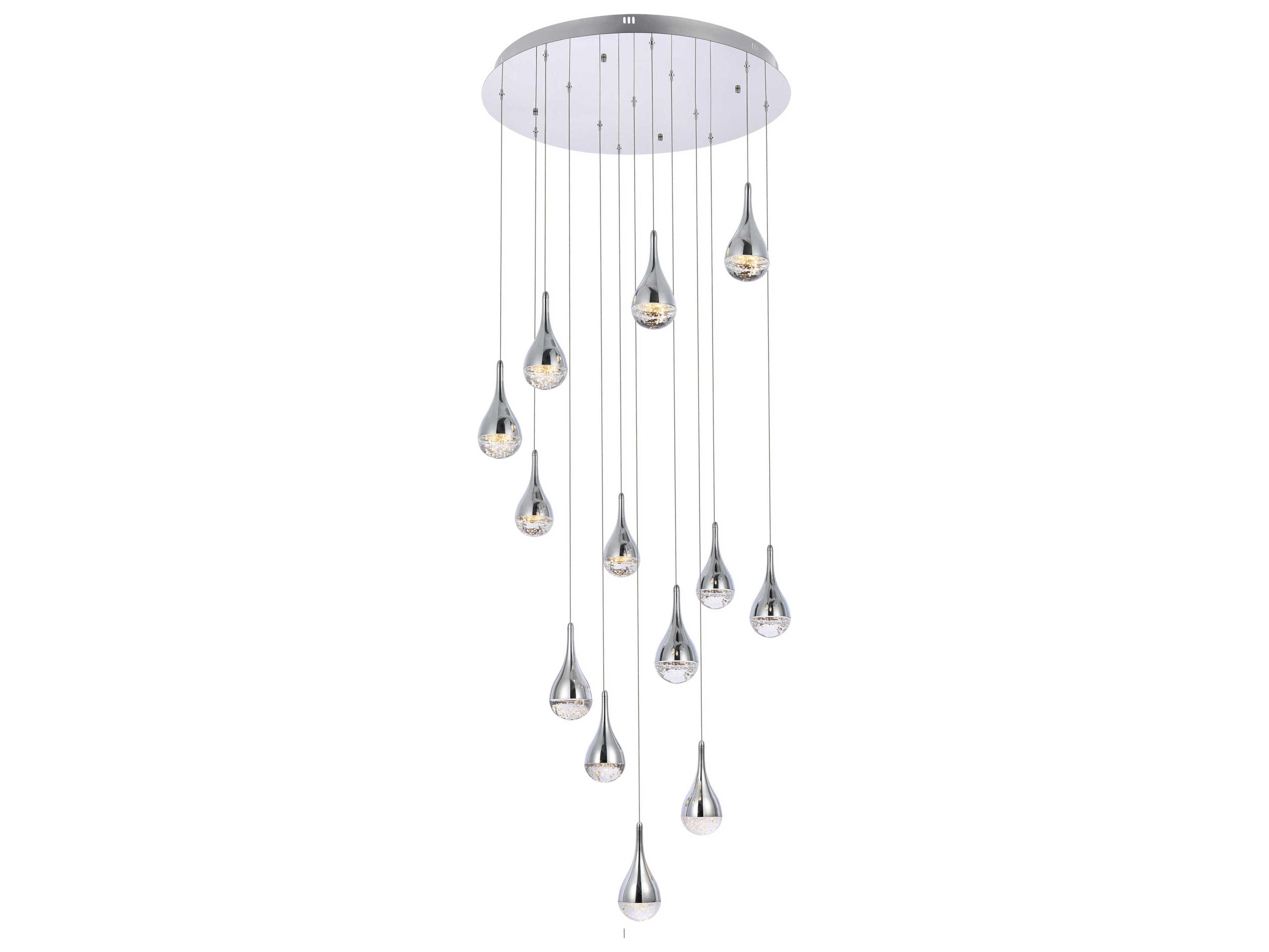 Amherst 13-Light Chrome Pendant