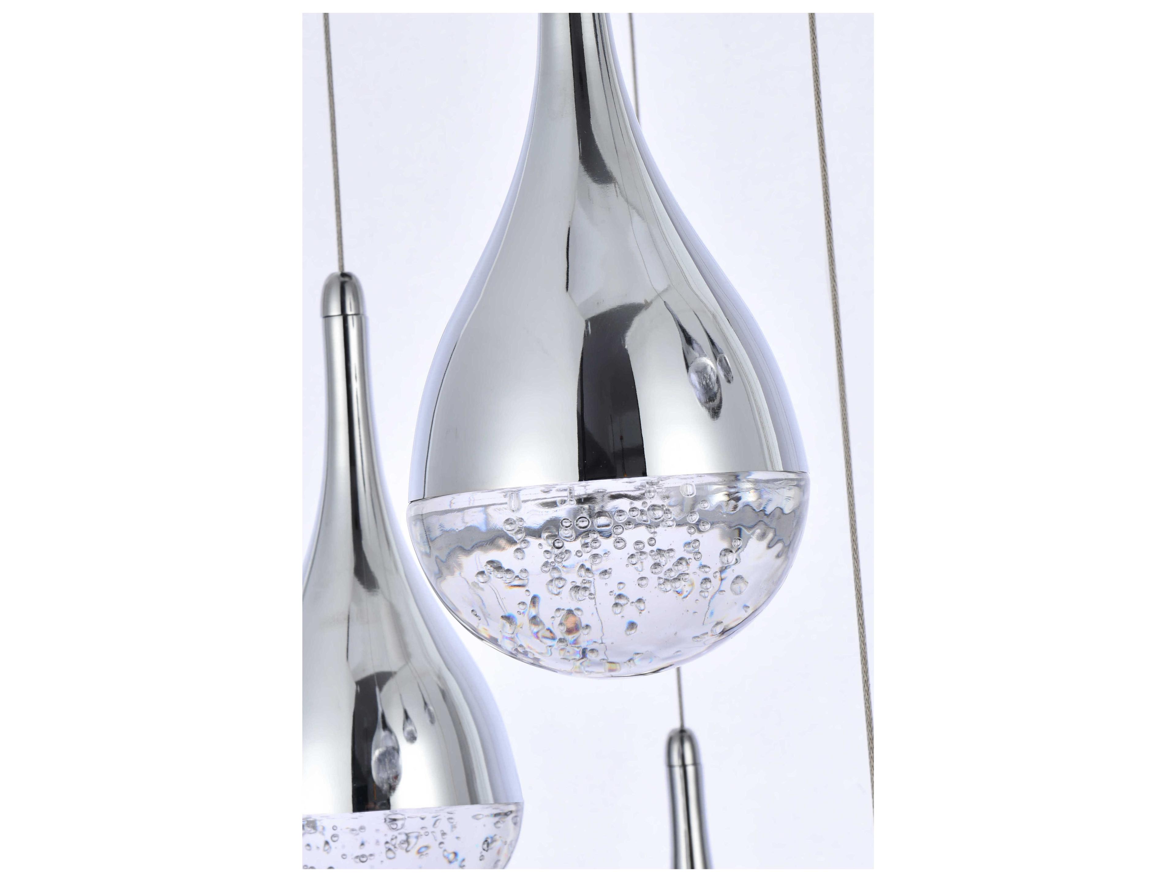 Elegant Lighting Amherst 13-Light Chrome Pendant