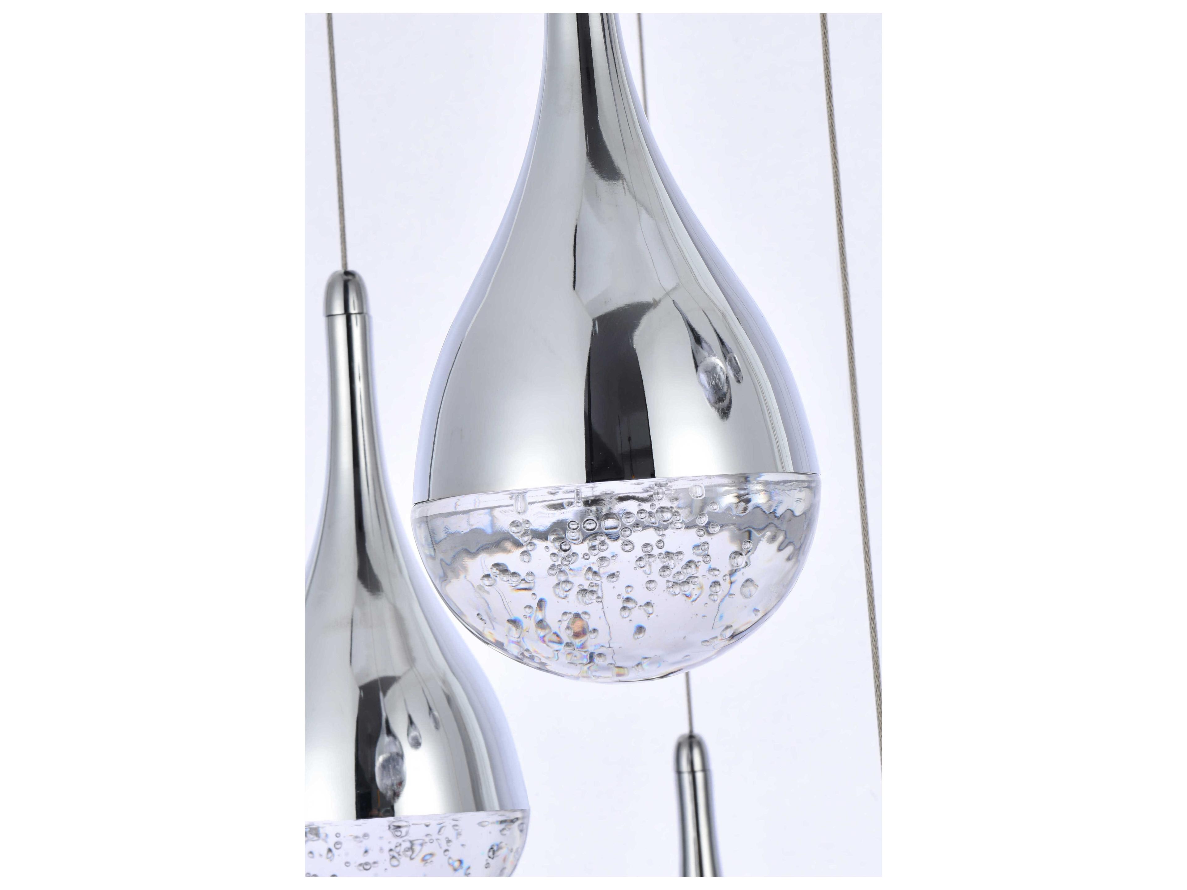 Elegant Lighting Amherst 16-Light Chrome Pendant