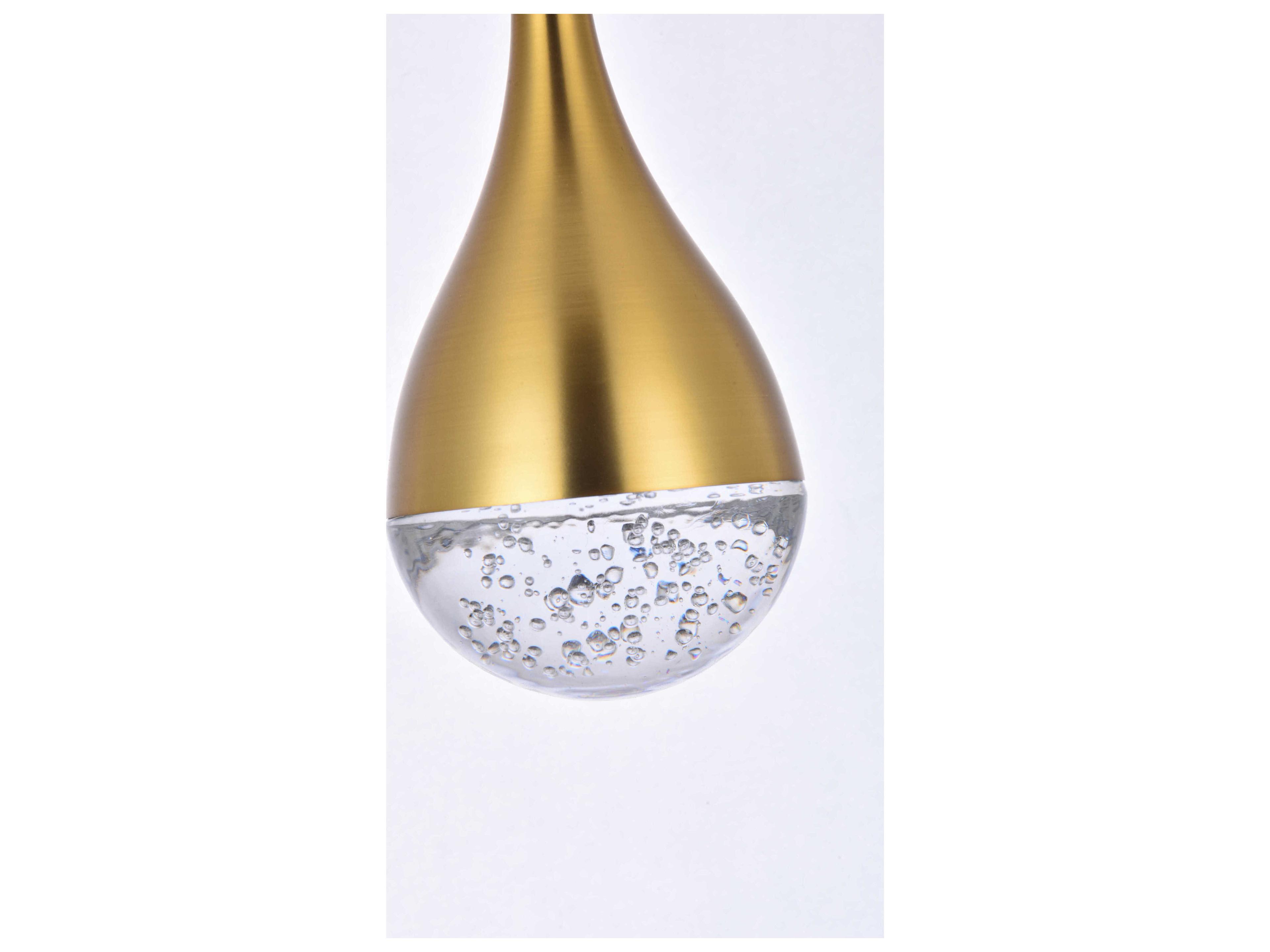 Elegant Lighting Amherst 16-Light Satin Gold Pendant