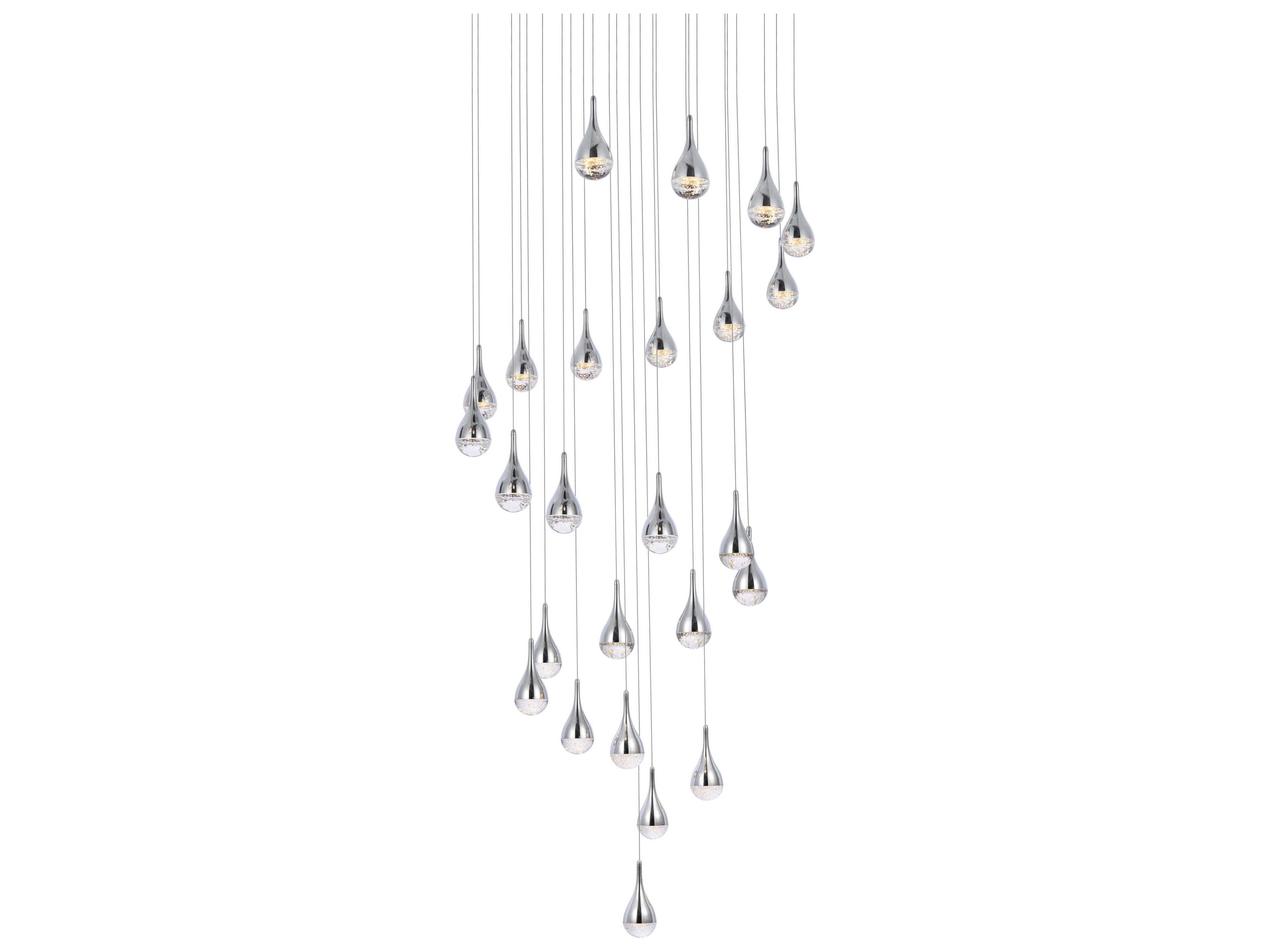 Elegant Lighting Amherst 25-Light Chrome Pendant