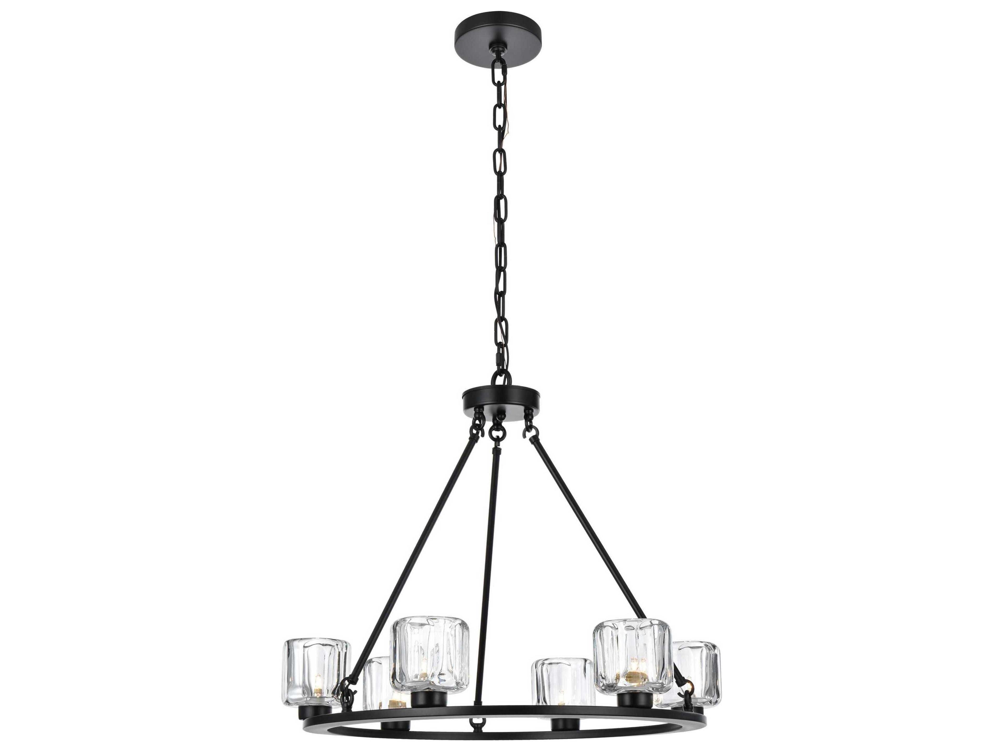 Cadence 6-Light Black Chandelier