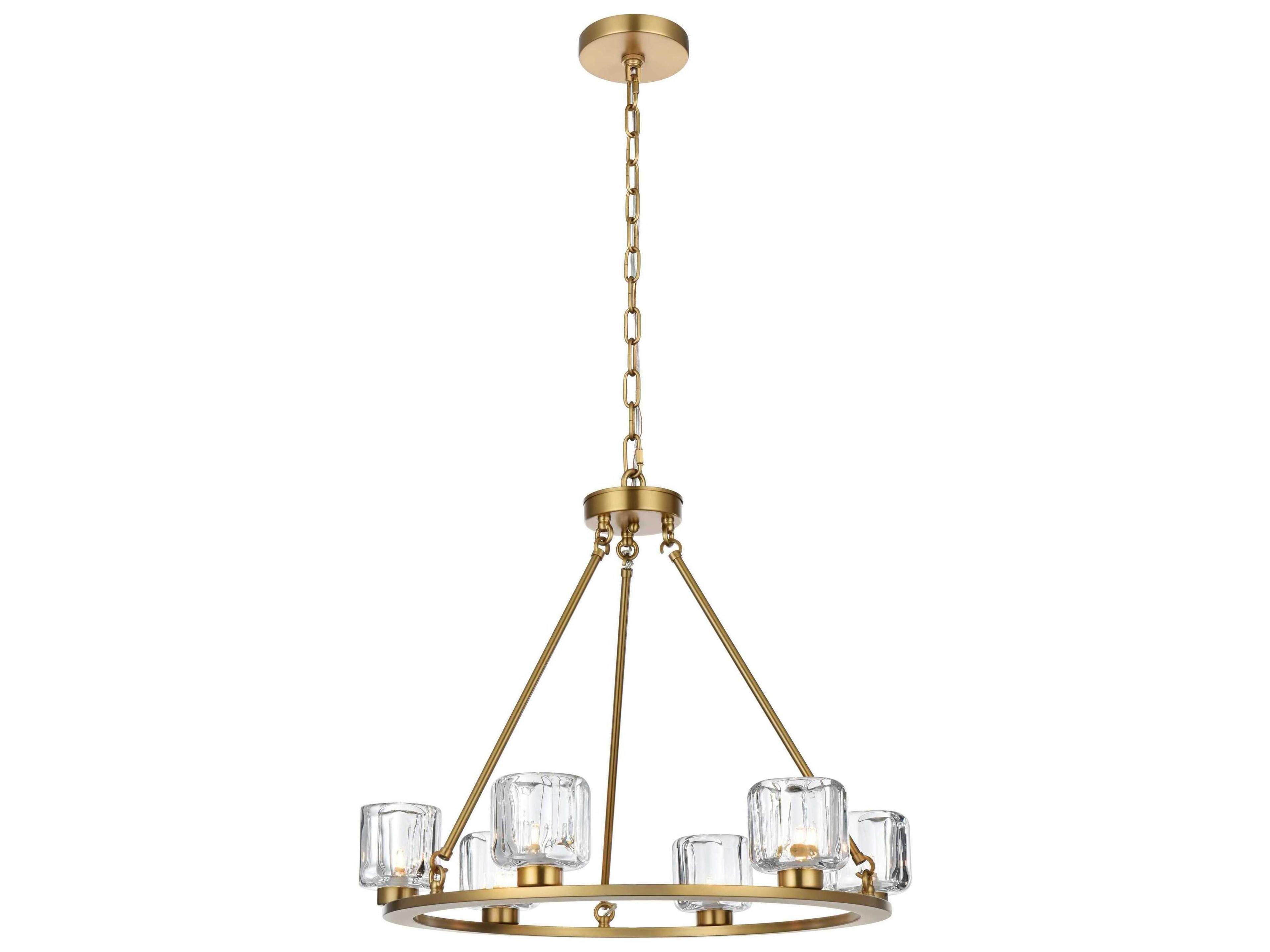 Cadence 6-Light Satin Gold Chandelier