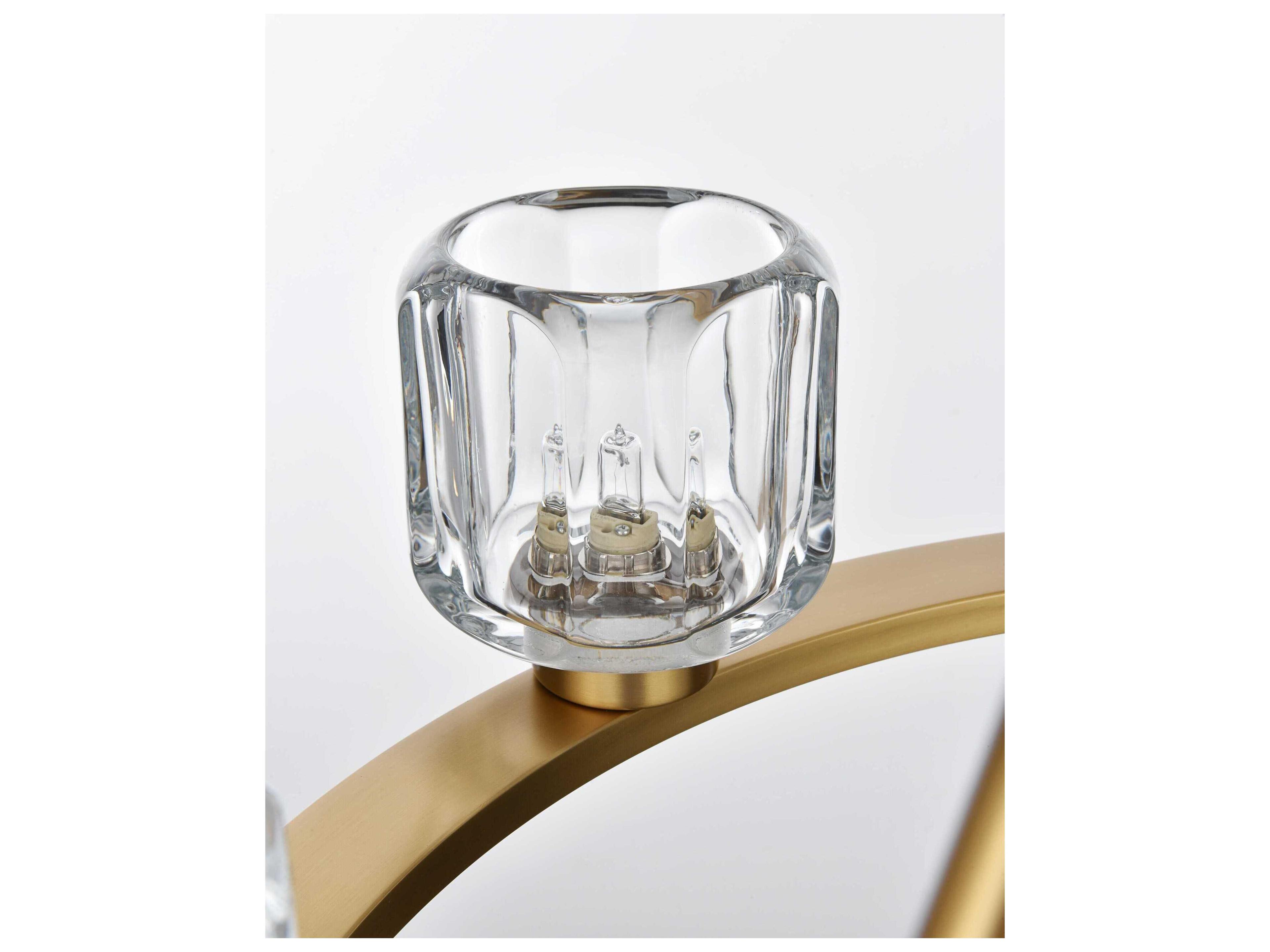 Elegant Lighting Cadence 6-Light Satin Gold Chandelier