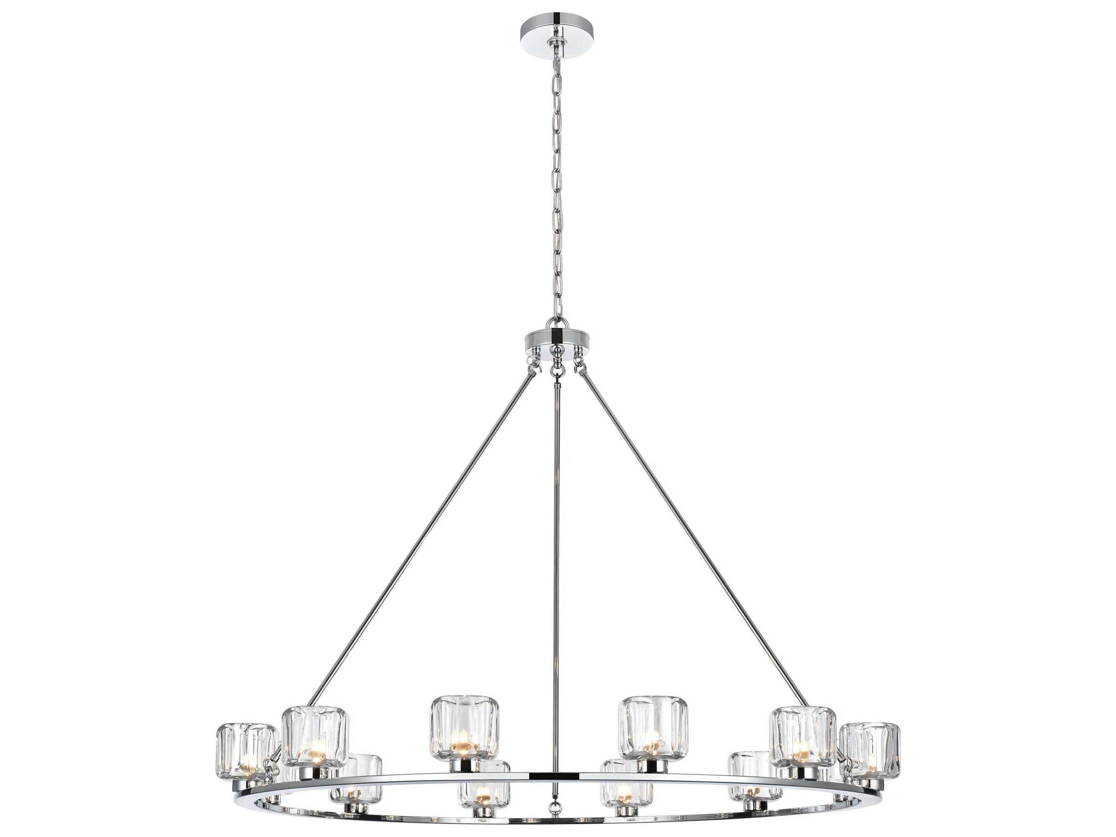 Cadence 12-Light Chrome Round Chandelier