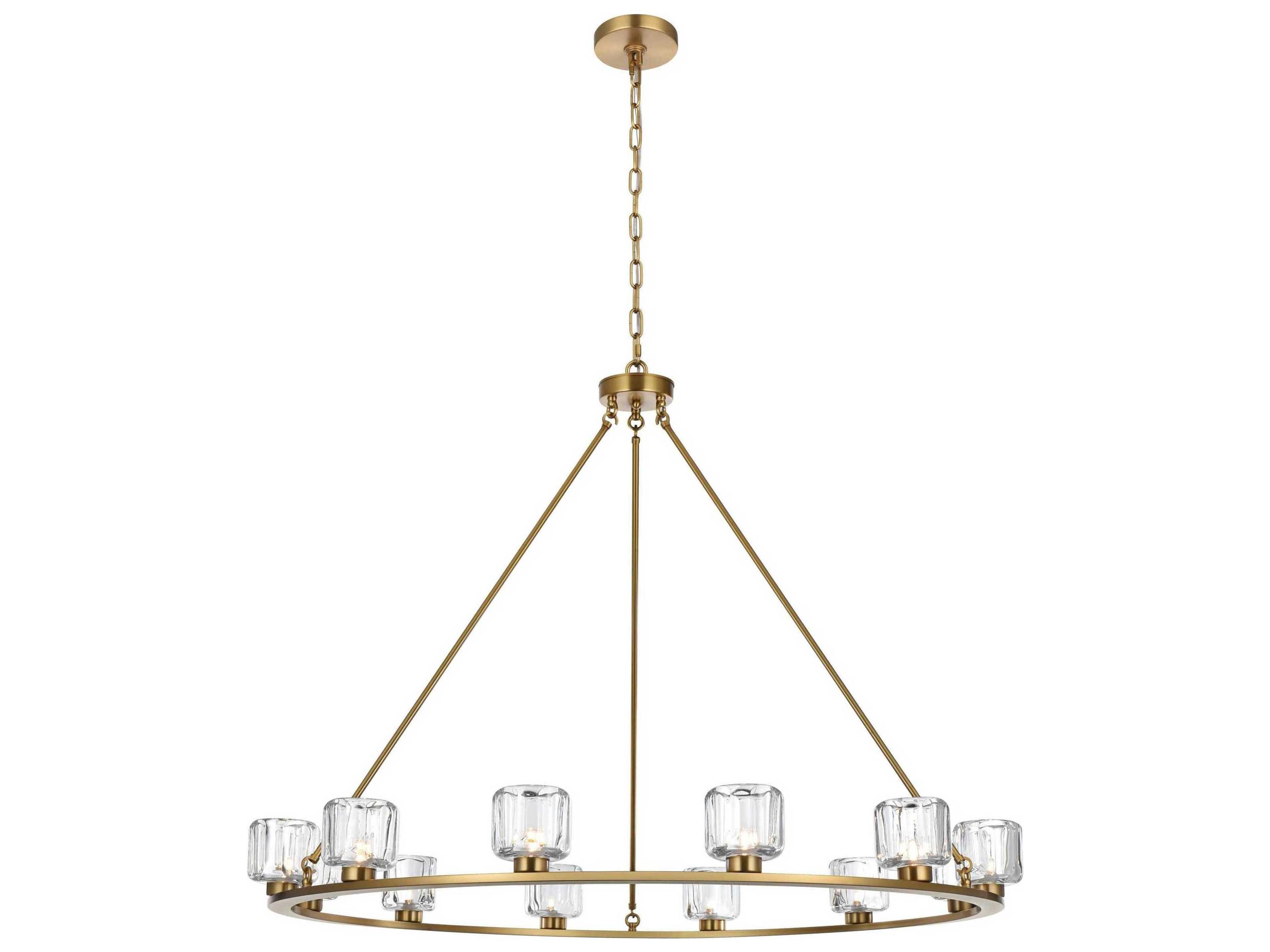 Cadence 12-Light Satin Gold Chandelier