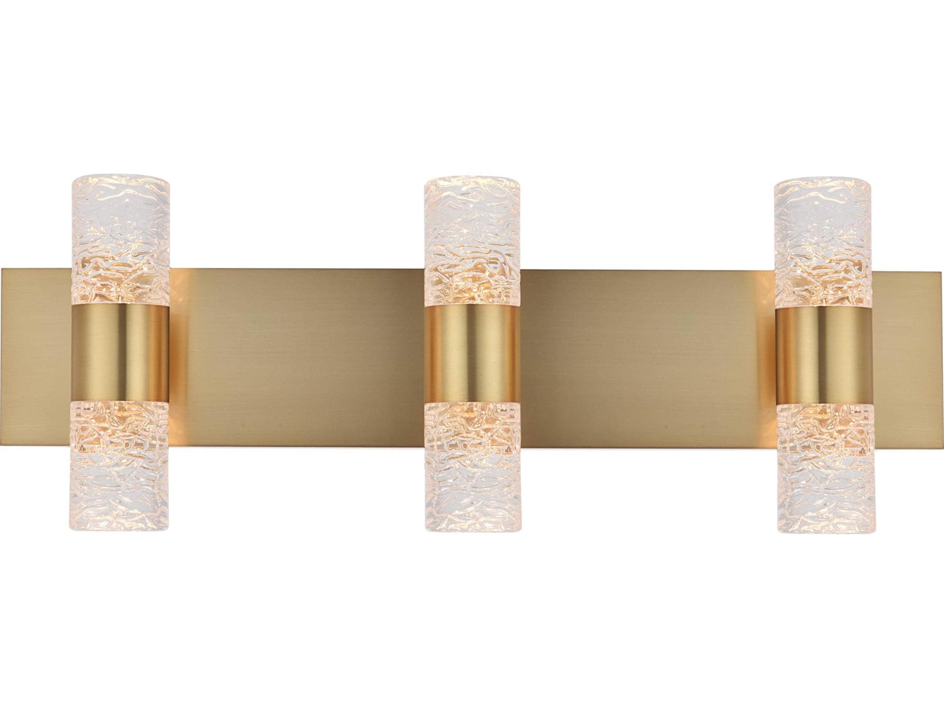 Elegant Lighting Vega 6-Light Chrome Clear Glass LED Vanity Light