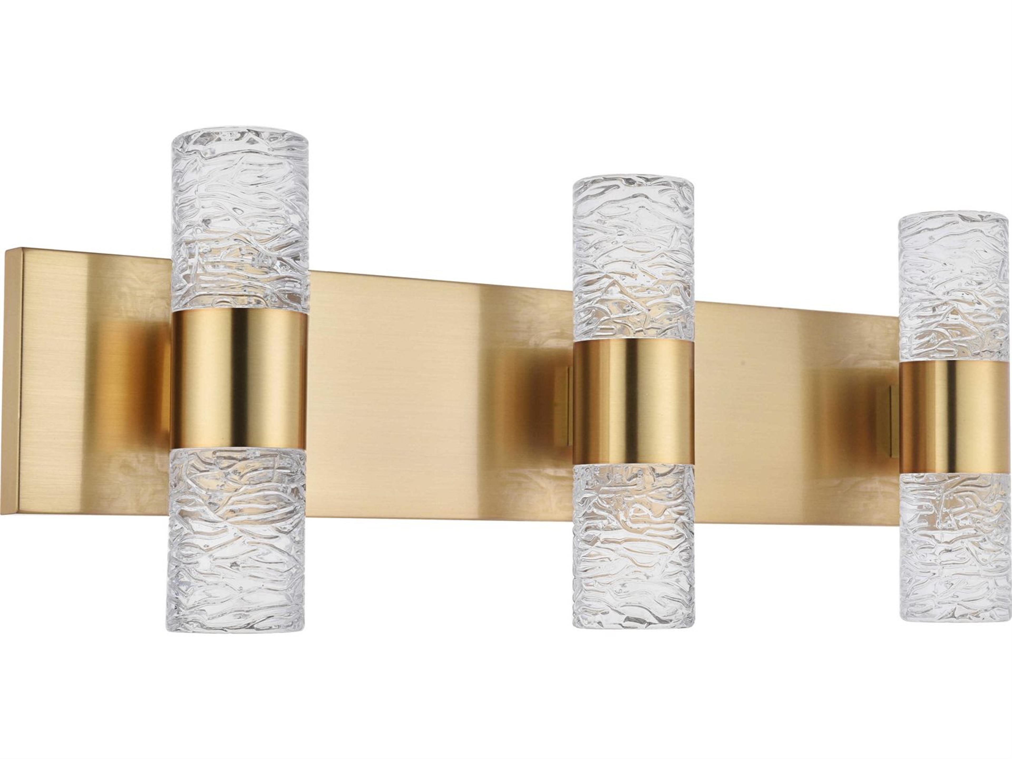 Elegant Lighting Vega 6-Light Chrome Clear Glass LED Vanity Light