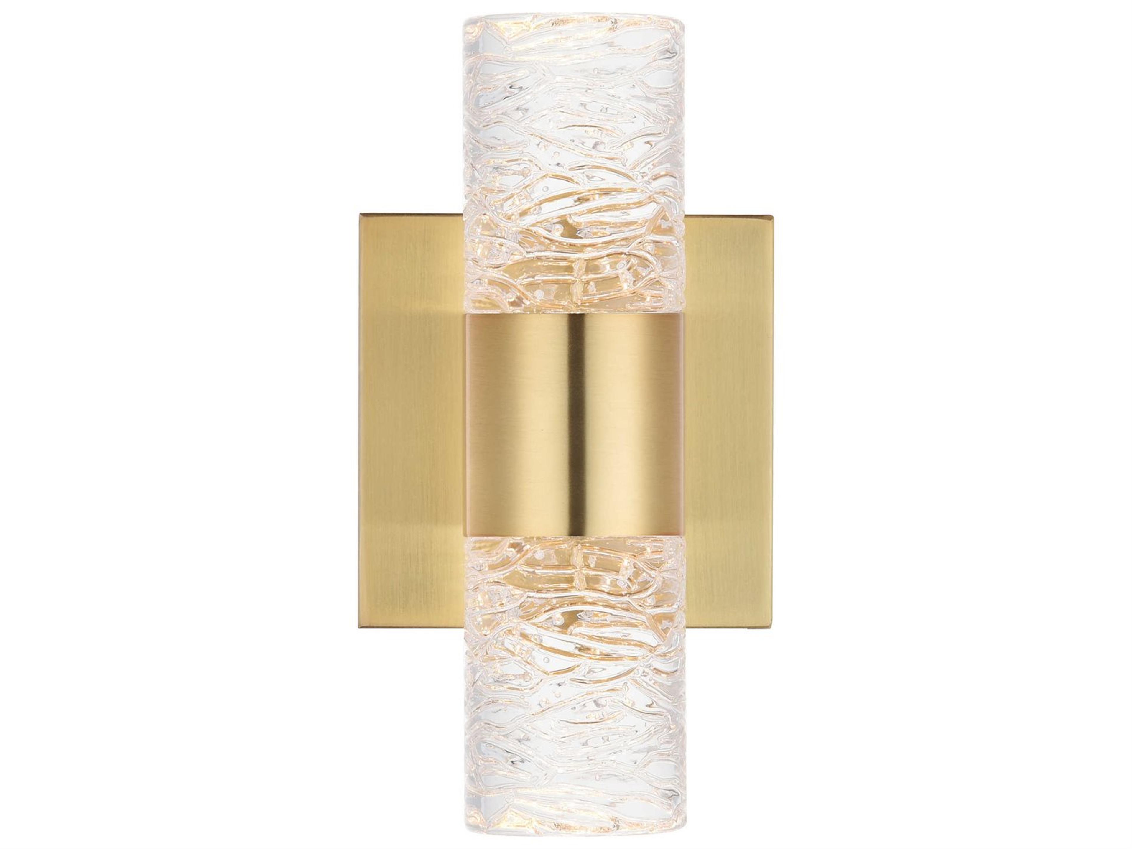 Elegant Lighting Vega 2-Light Chrome Clear Glass LED Wall Sconce