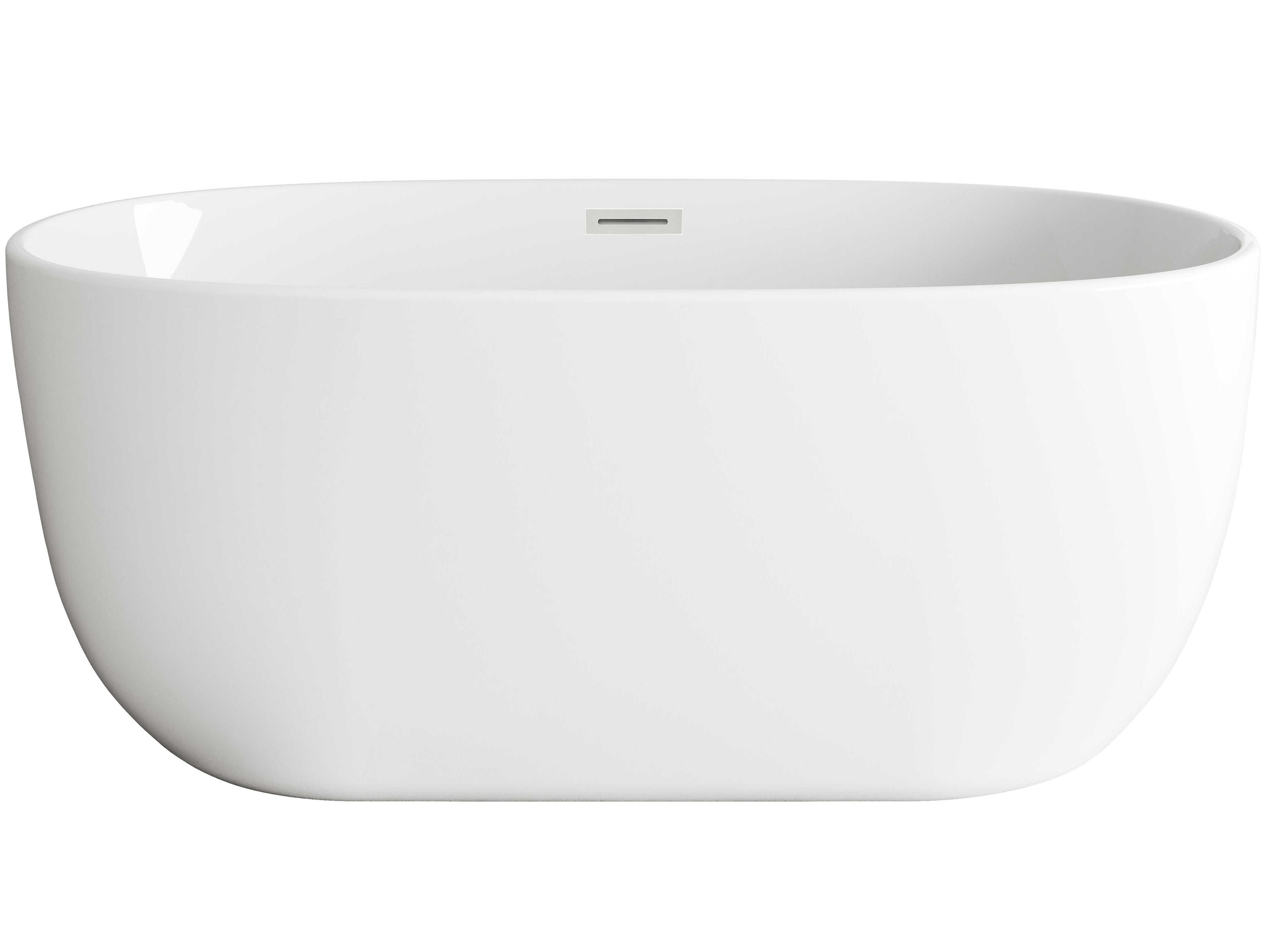 Elegant Lighting Allegra Glossy White 54" Bathtub