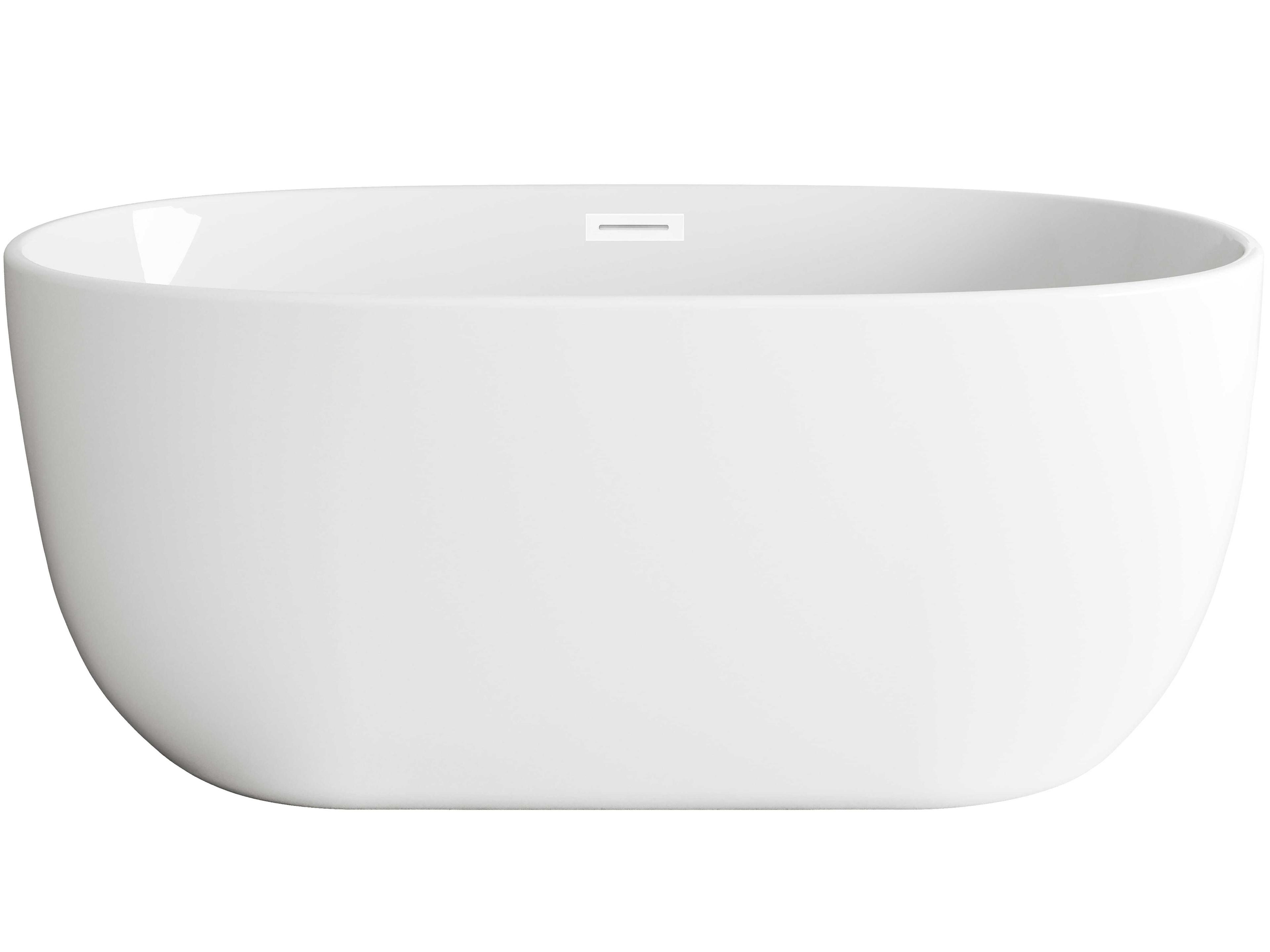 Elegant Lighting Allegra Glossy White 54" Bathtub