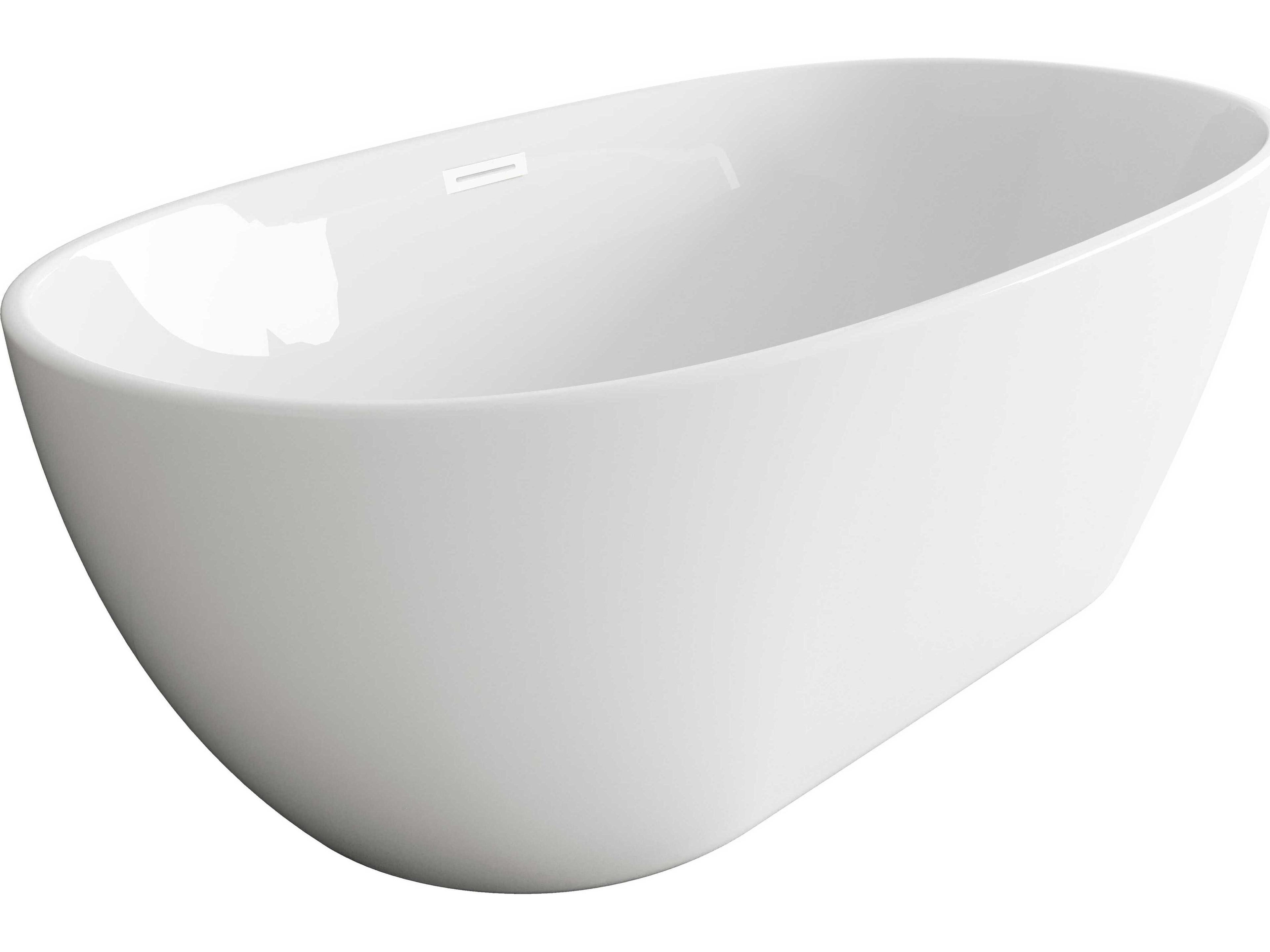 Elegant Lighting Allegra Glossy White 59" Bathtub