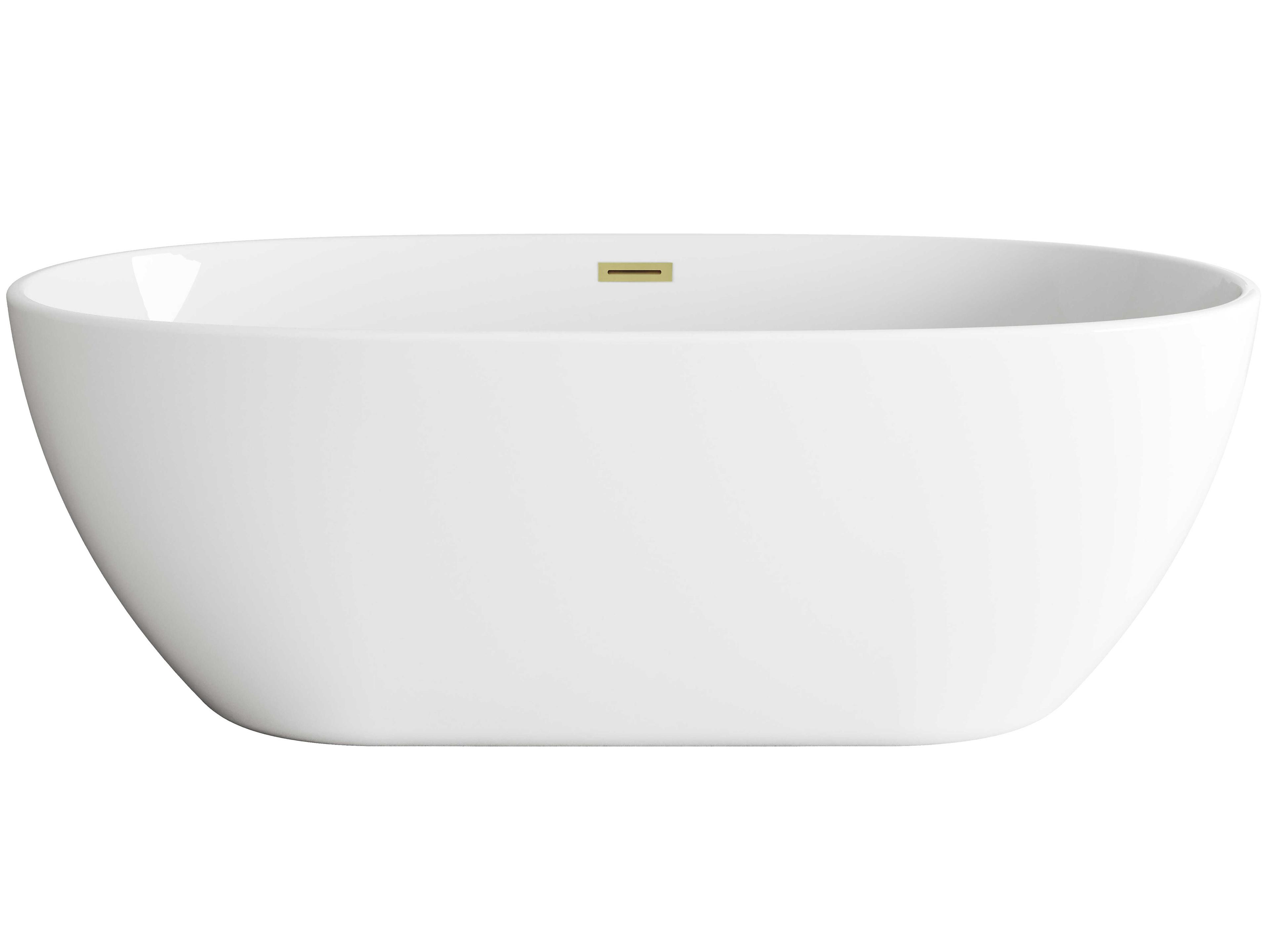 Allegra Glossy White 67" Bathtub