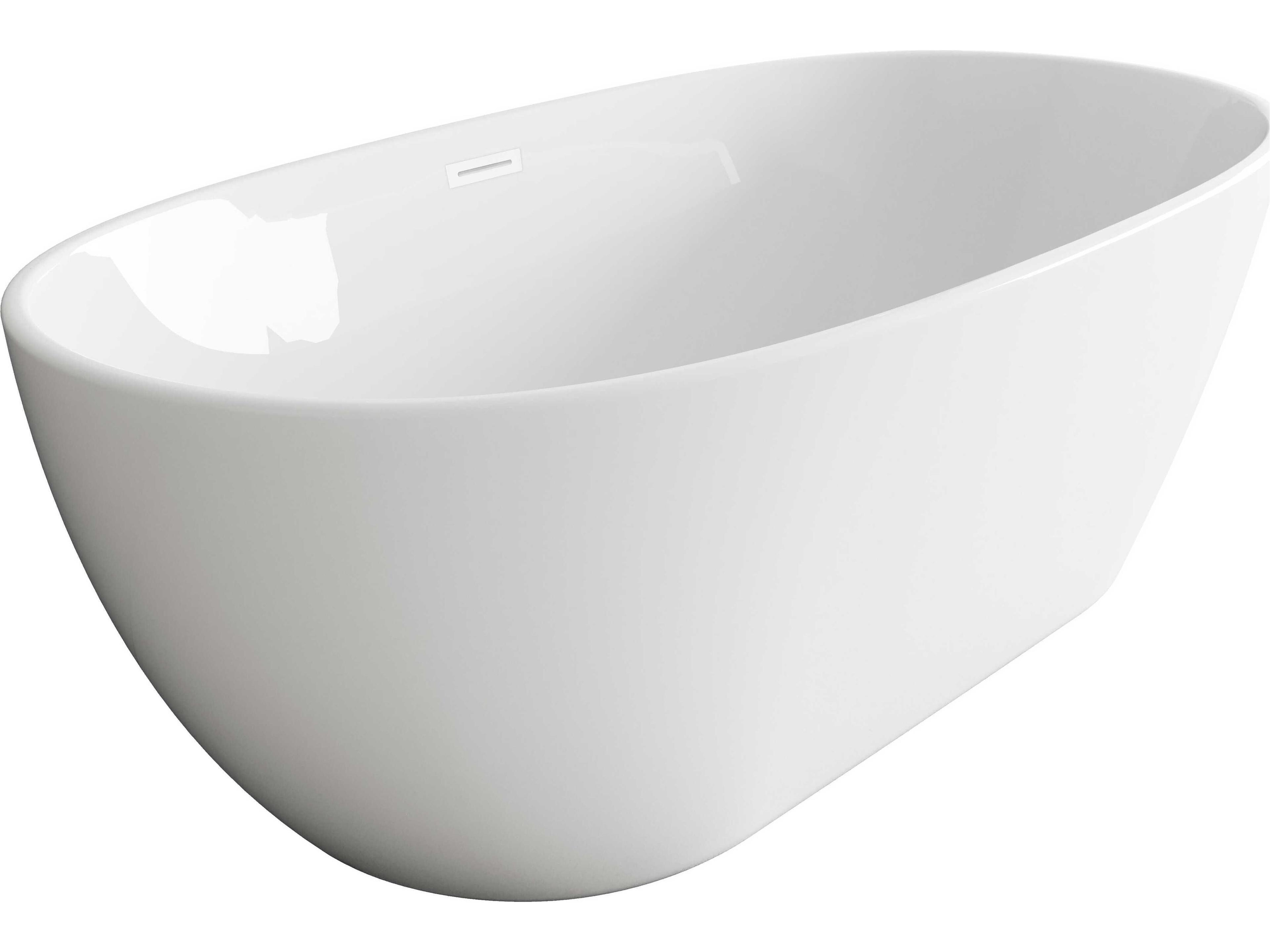Elegant Lighting Allegra Glossy White 67" Bathtub