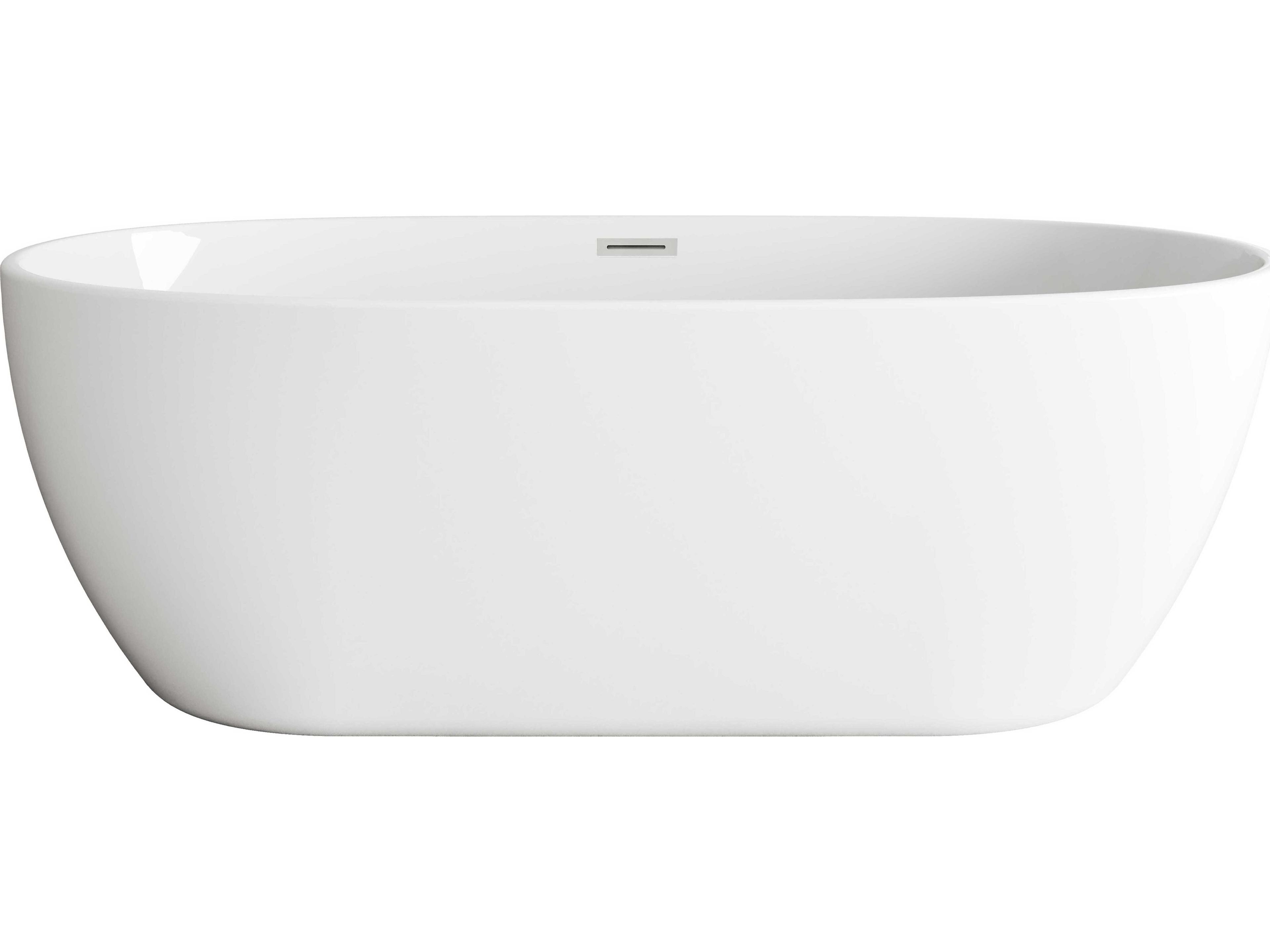 Elegant Lighting Allegra Glossy White 70" Bathtub