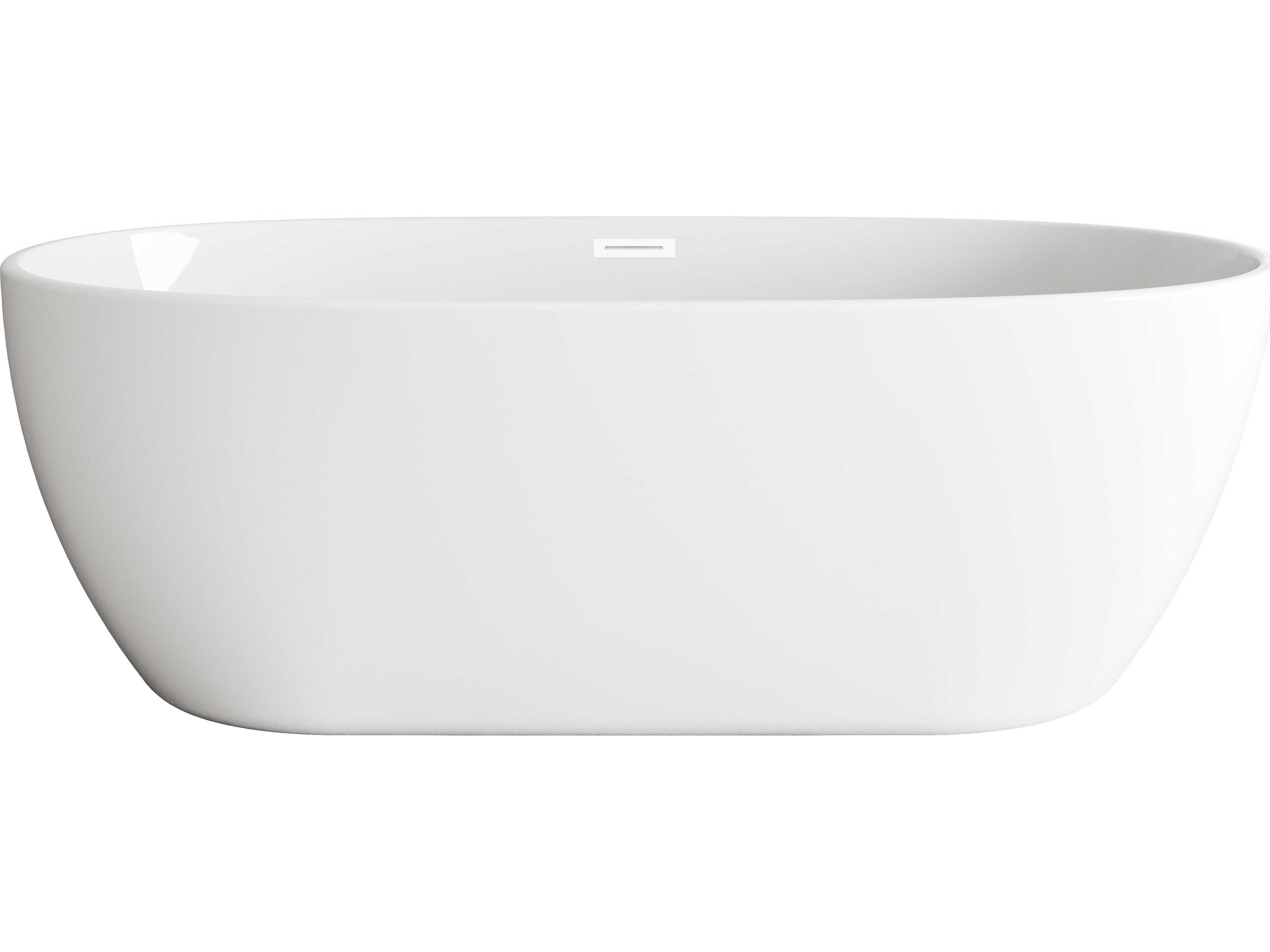 Elegant Lighting Allegra Glossy White 70" Bathtub