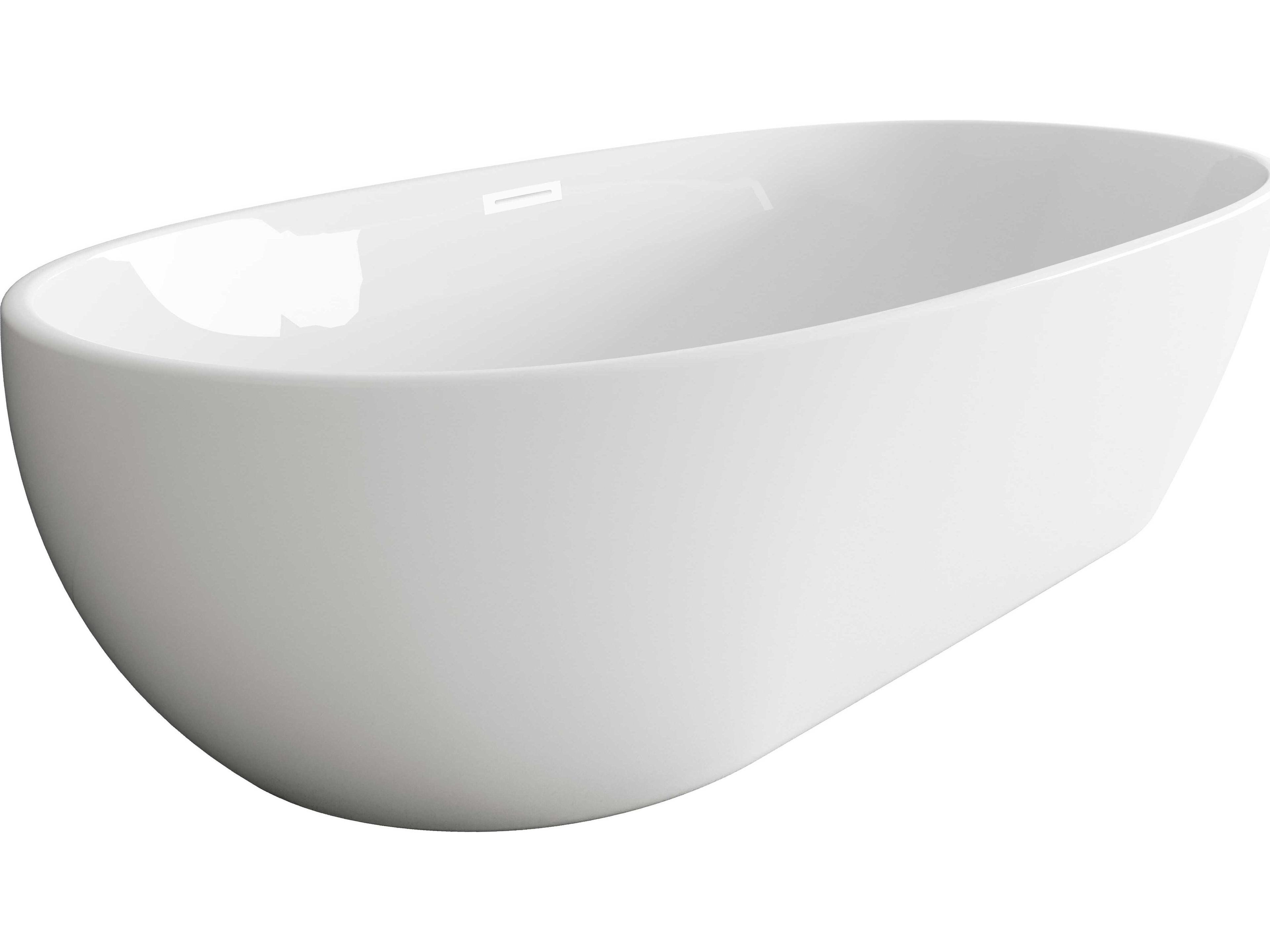 Elegant Lighting Allegra Glossy White 70" Bathtub
