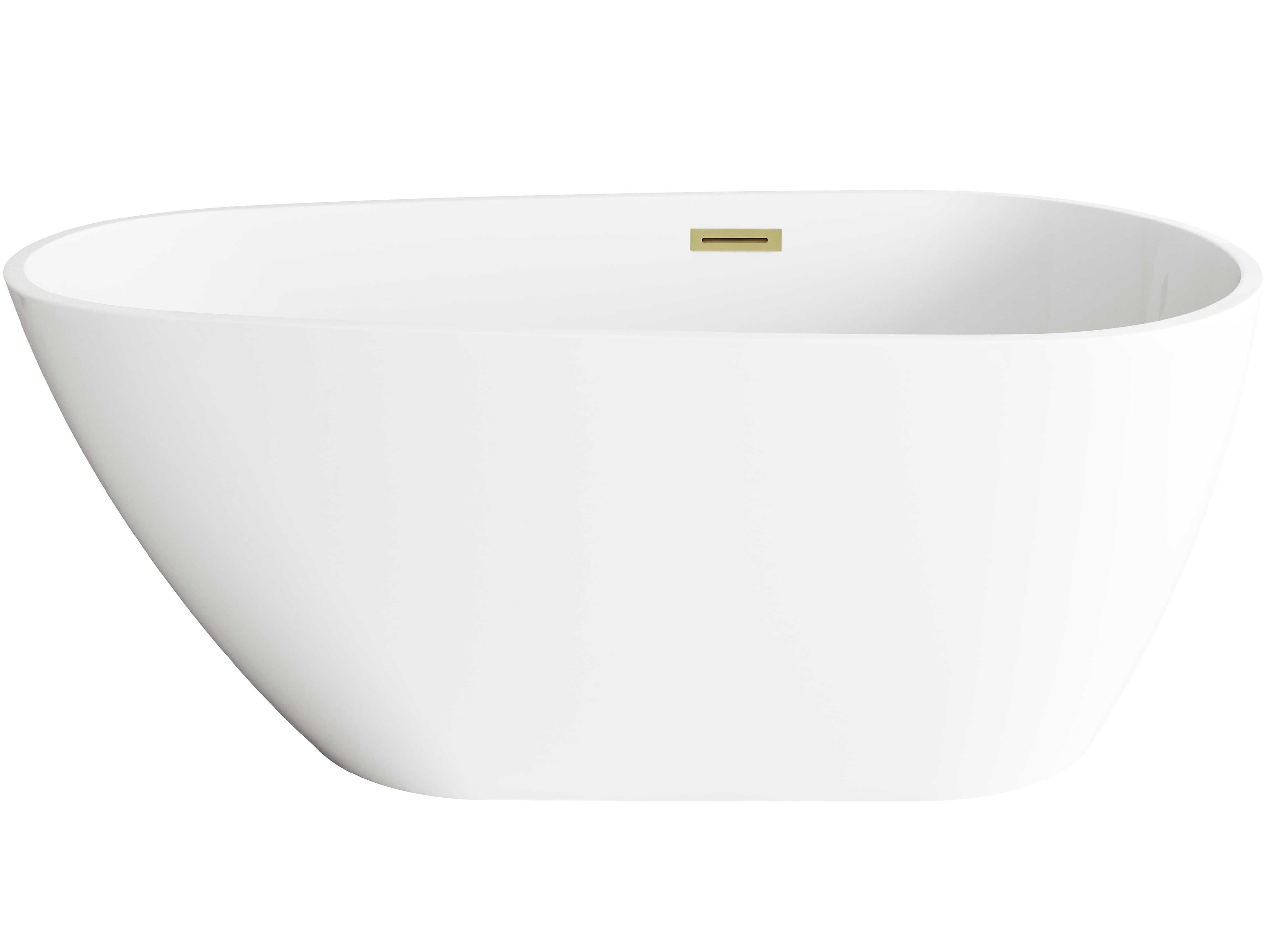 Clinton Glossy White Bathtub