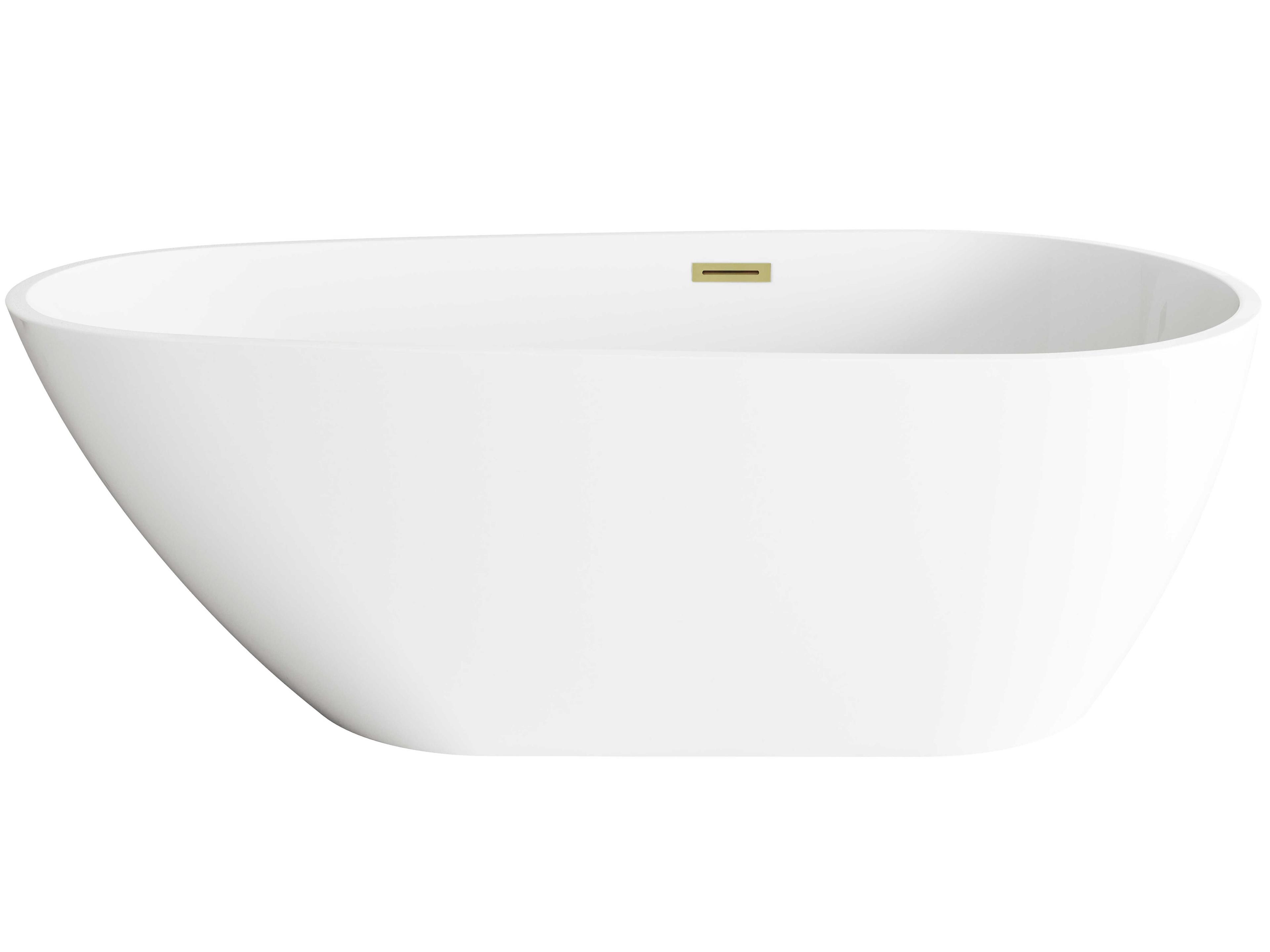 Clinton Glossy White Bathtub