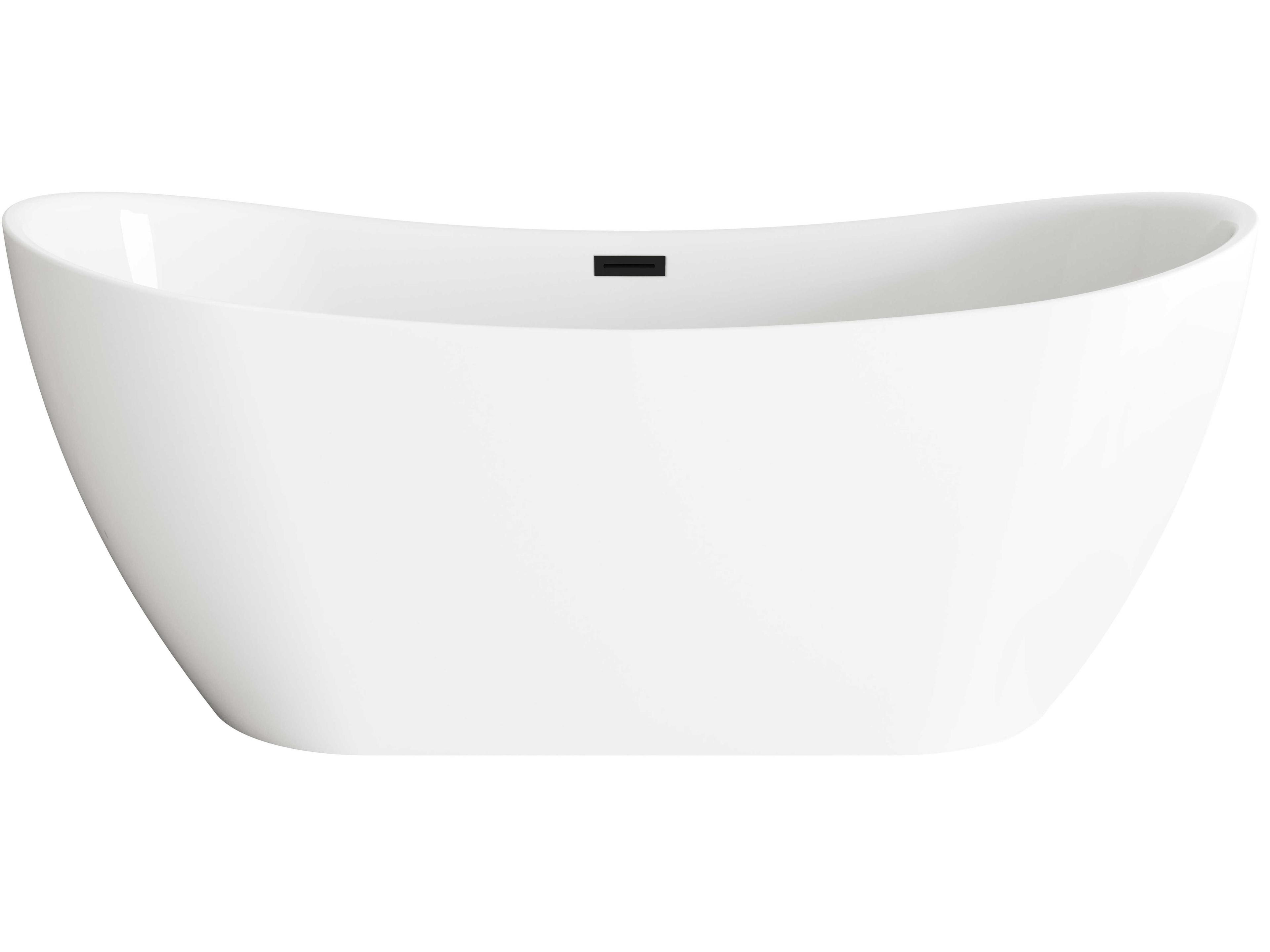 Elegant Lighting Bristol Glossy White Bathtub