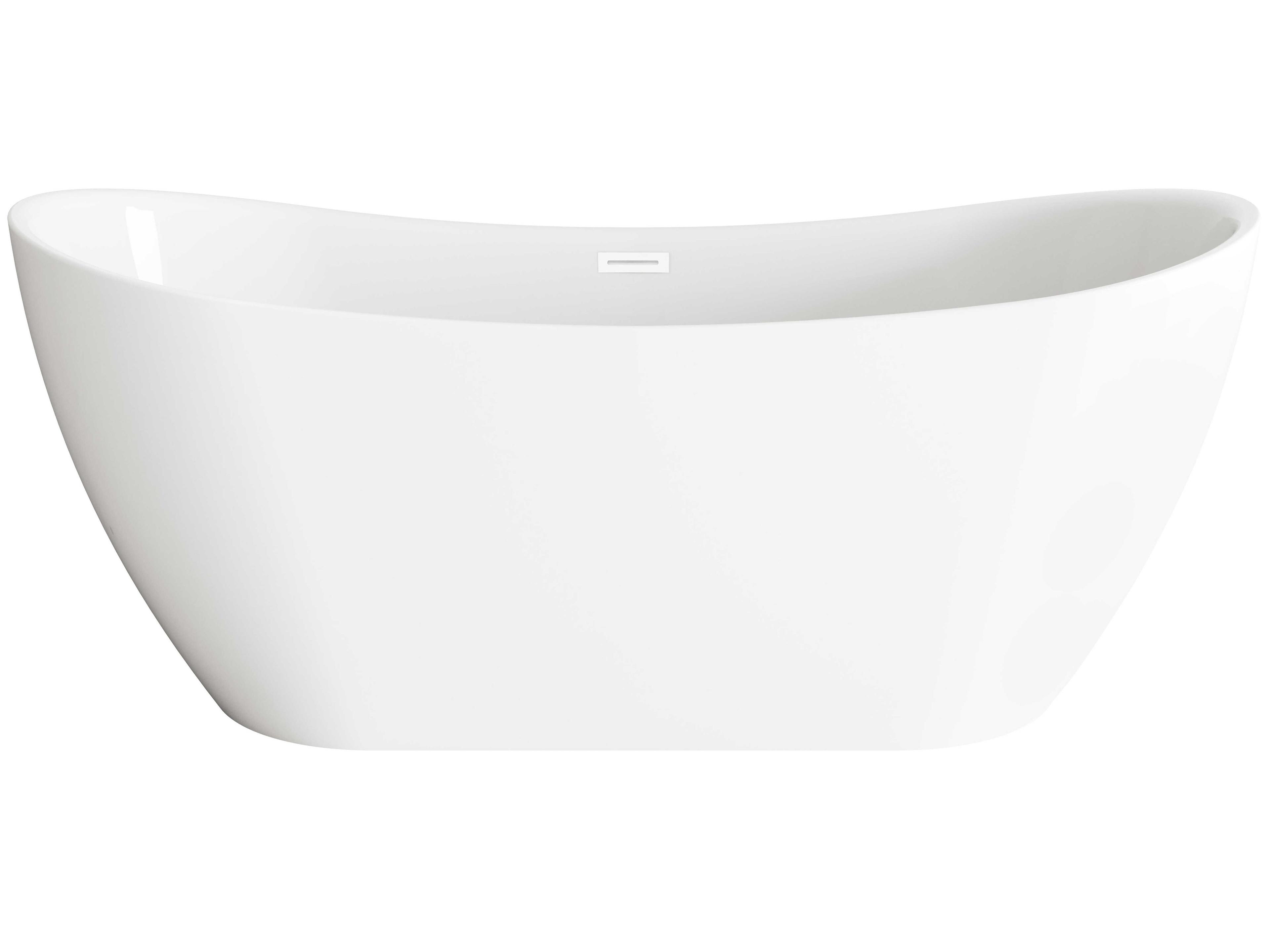 Elegant Lighting Bristol Glossy White Bathtub