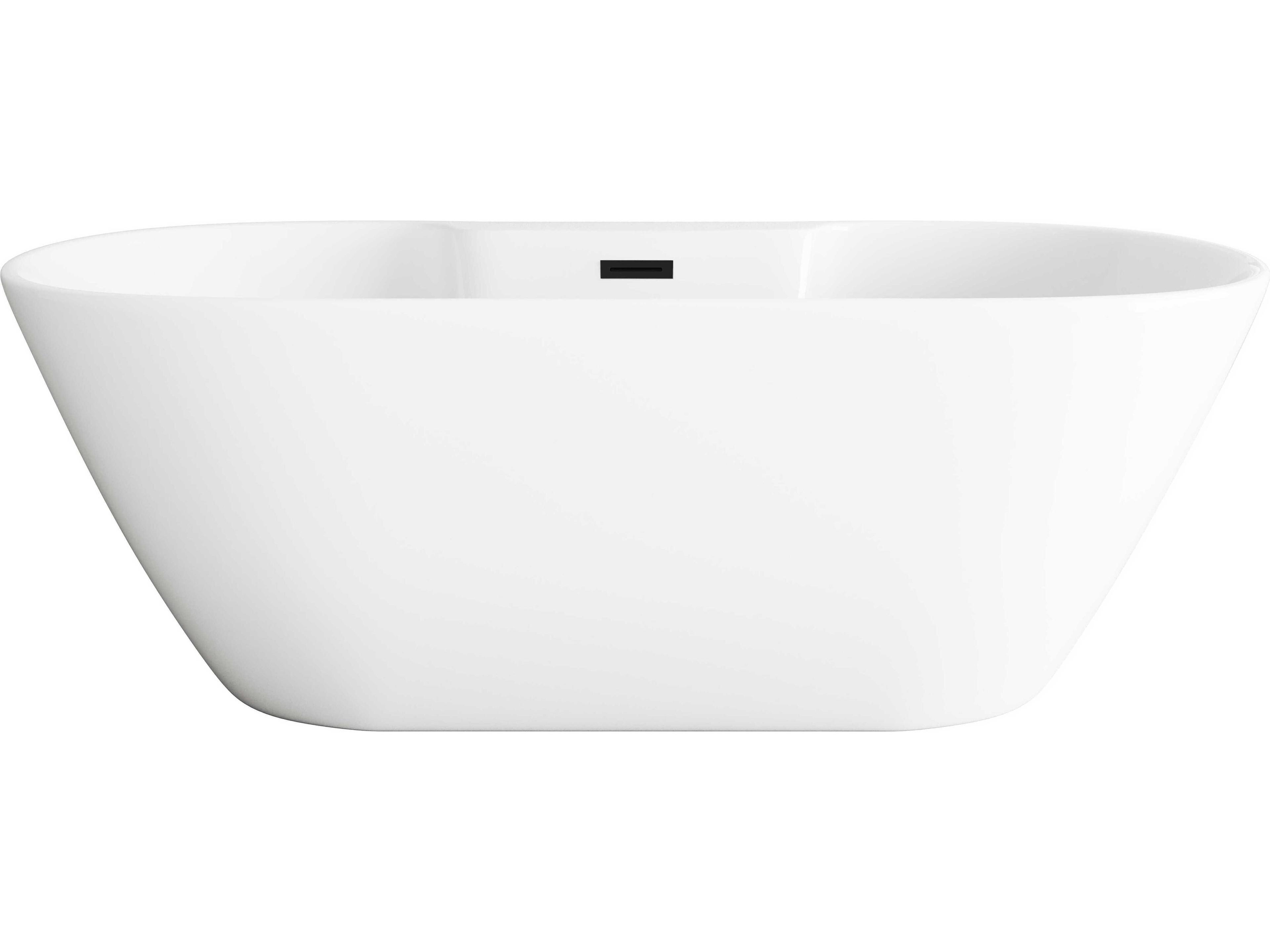 Elegant Lighting Landon Glossy White Bathtub