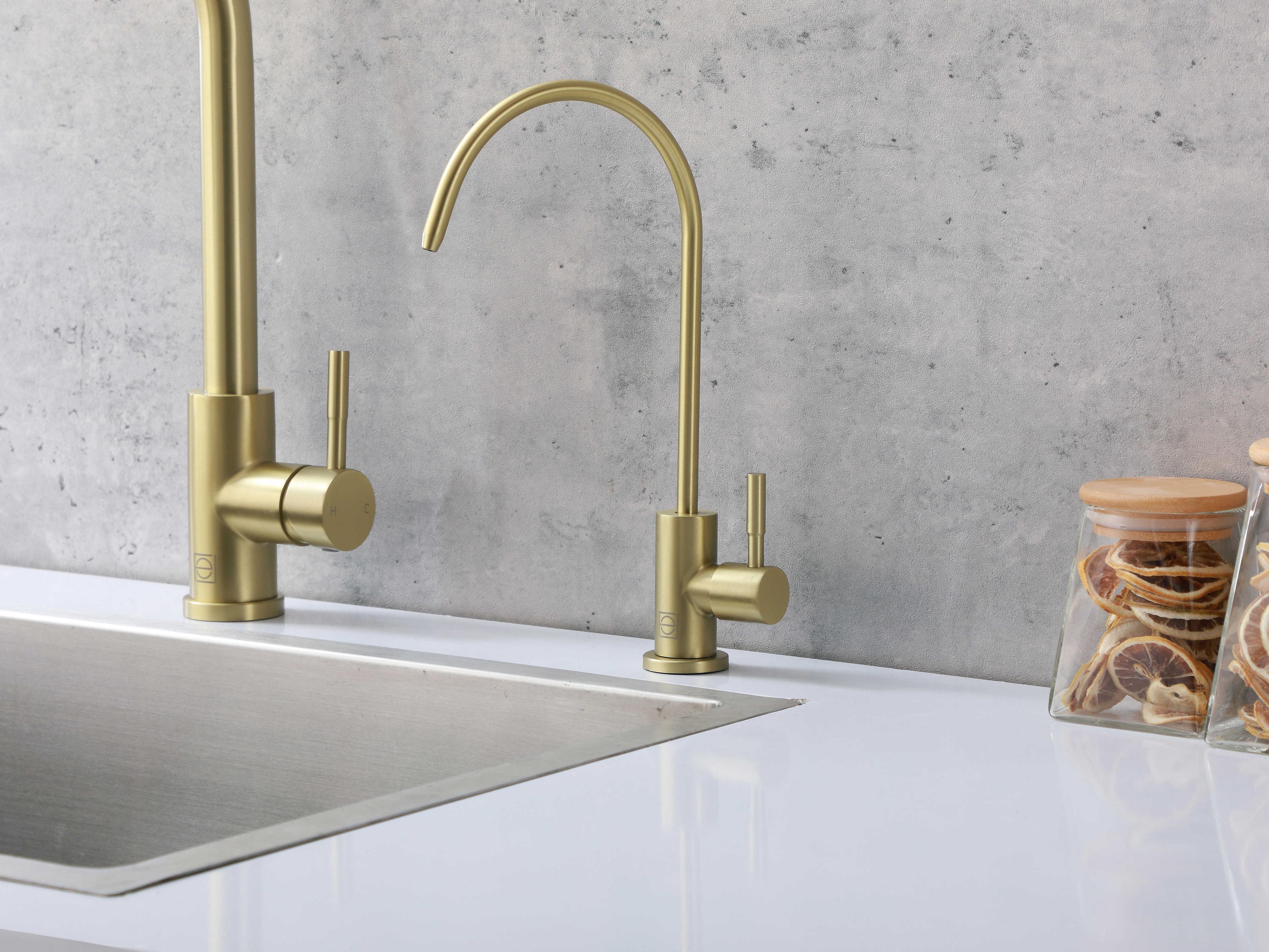 Elegant Lighting Rian Brushed Gold Cold Water Dispenser