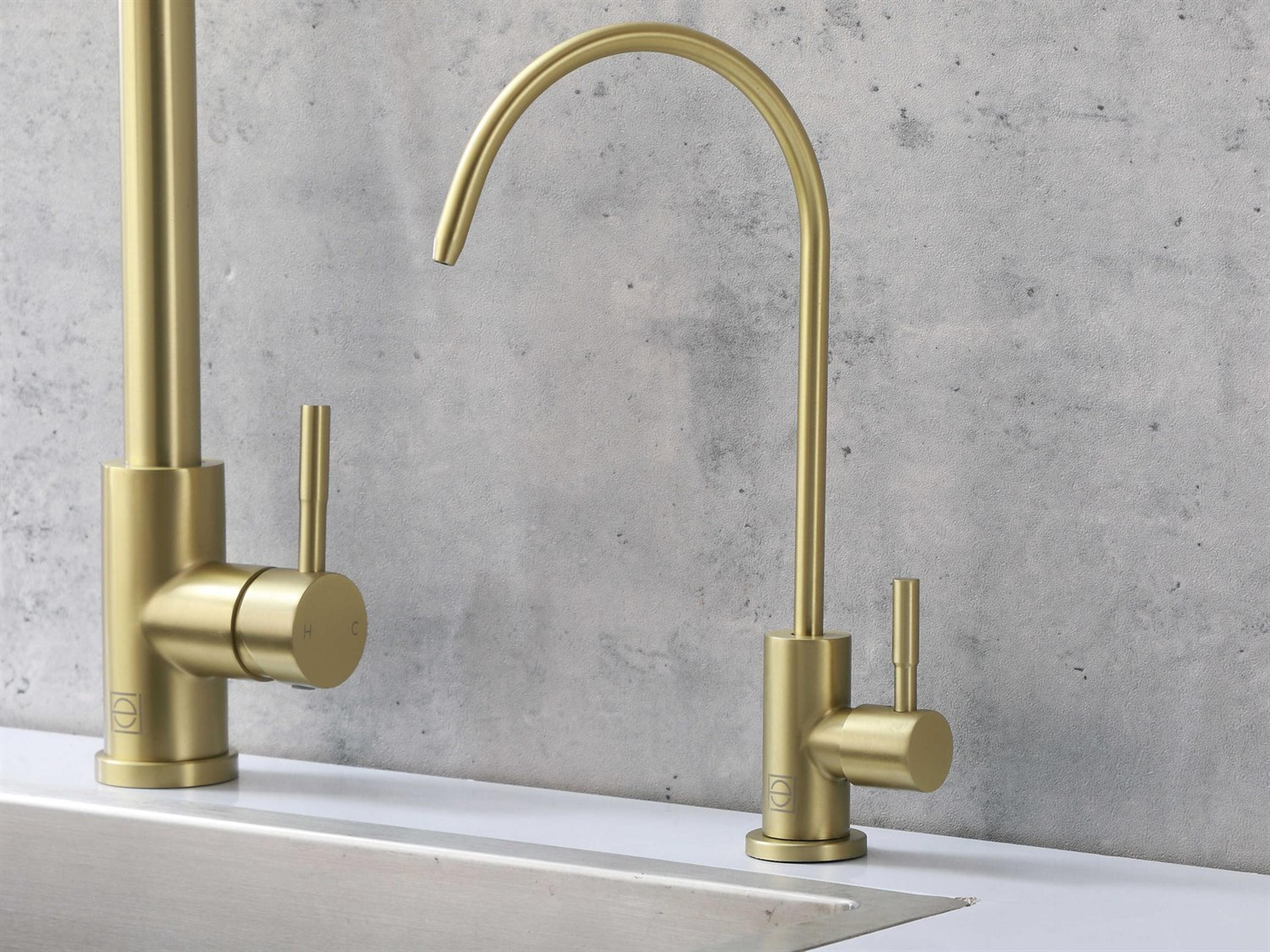 Elegant Lighting Rian Brushed Gold Cold Water Dispenser