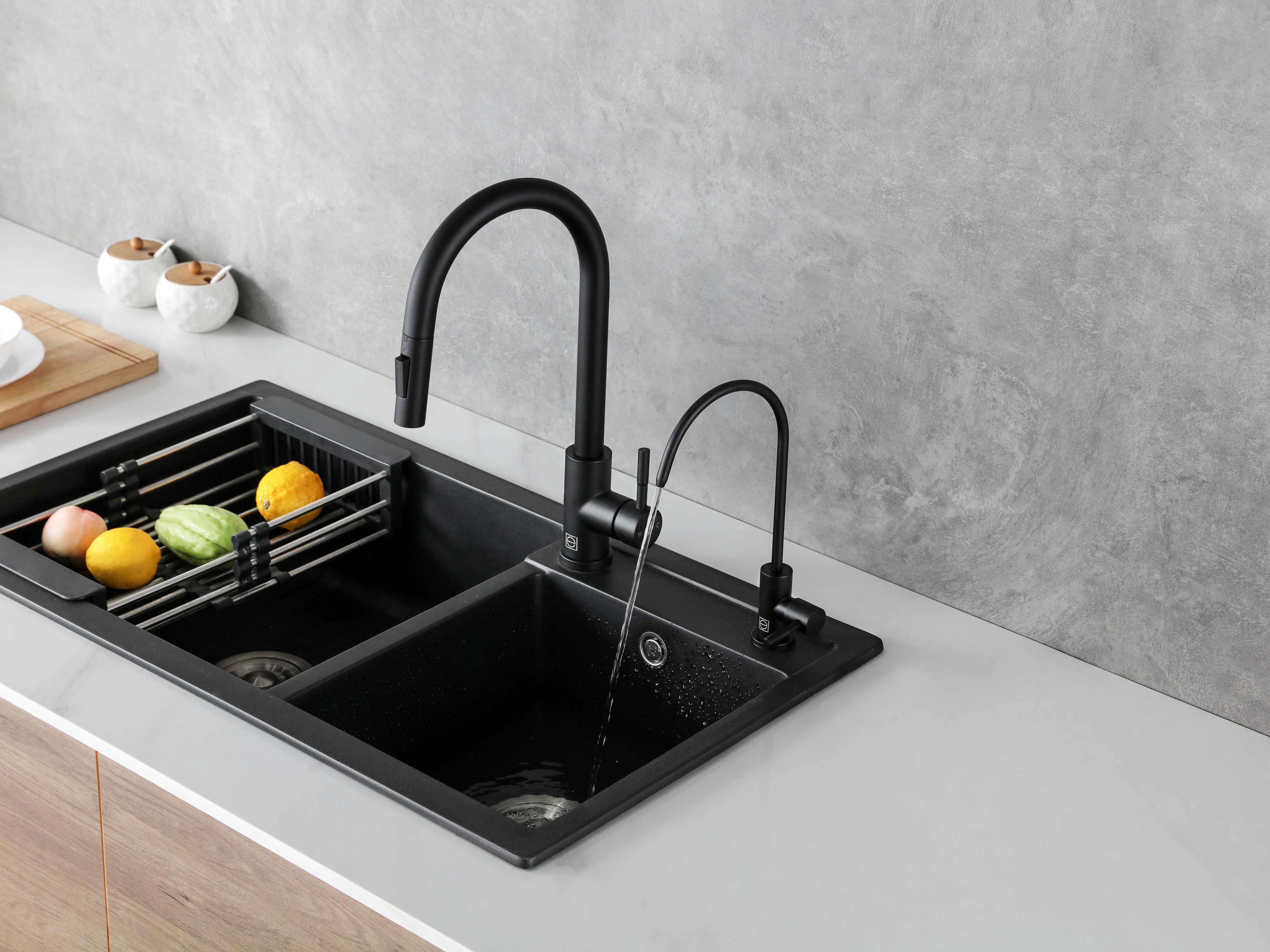 Elegant Lighting Rian Matte Black Cold Water Dispenser