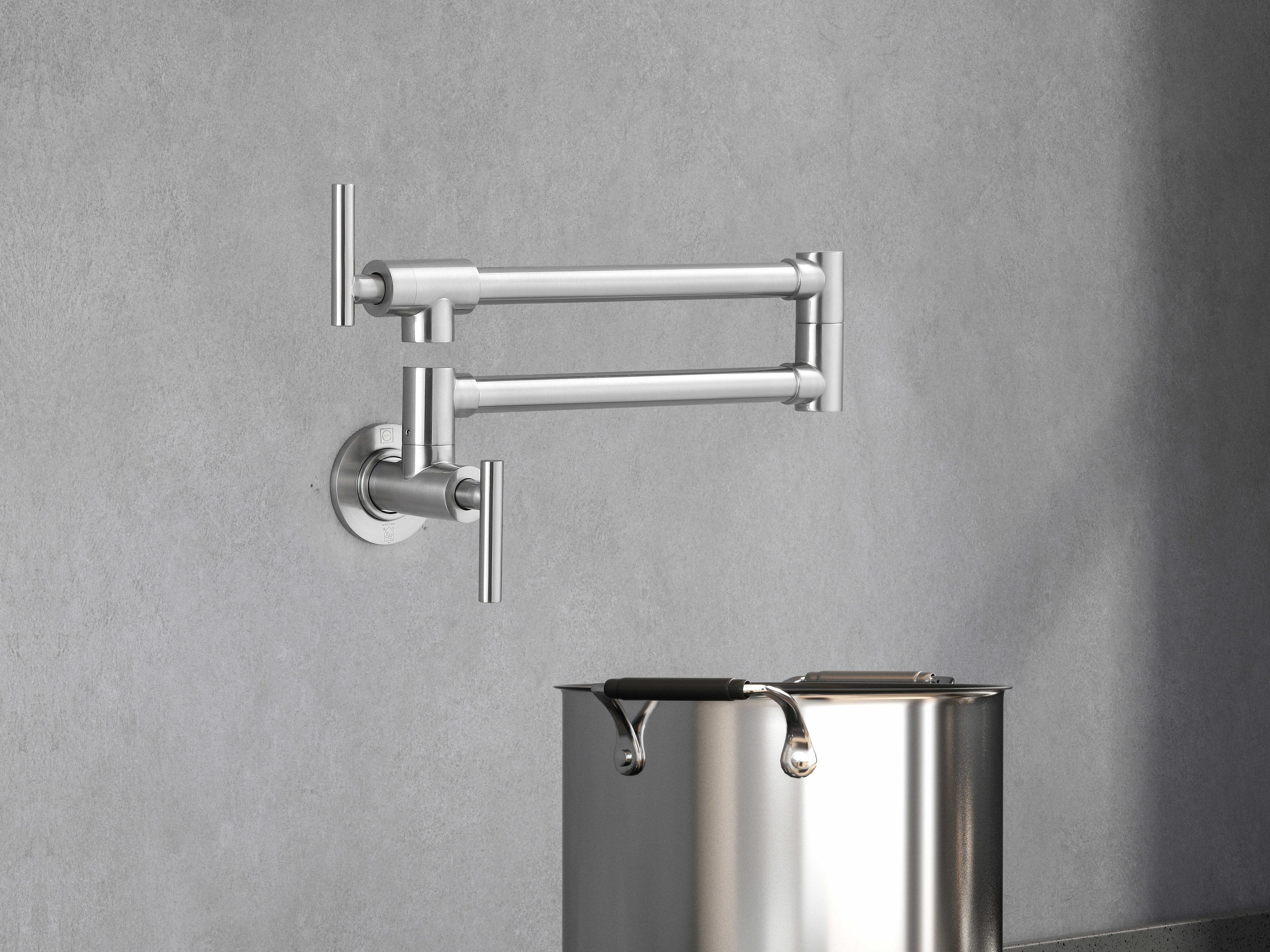 Elegant Lighting Gabriel Brushed Nickel Wall Mounted Pot Filler