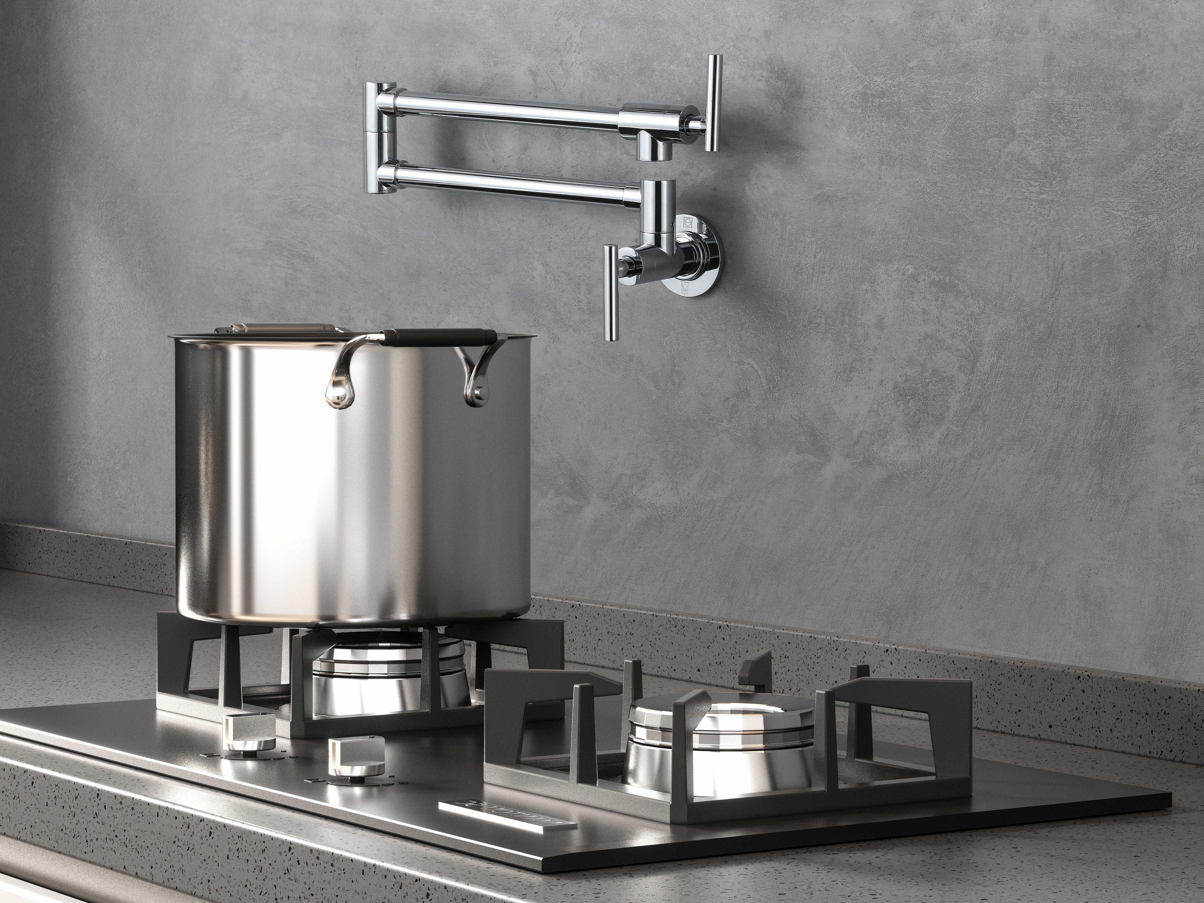 Elegant Lighting Gabriel Chrome Wall Mounted Pot Filler