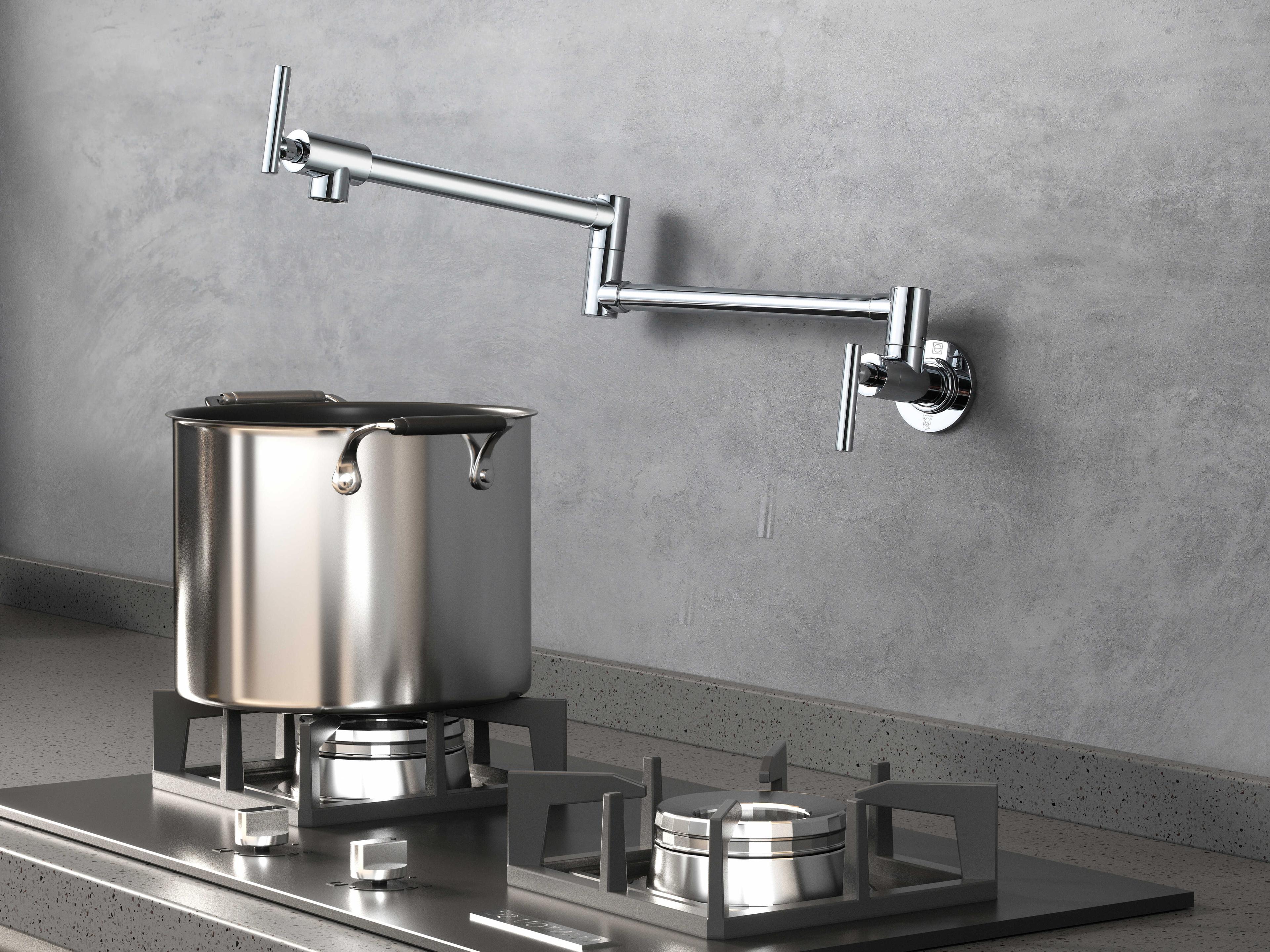 Elegant Lighting Gabriel Chrome Wall Mounted Pot Filler