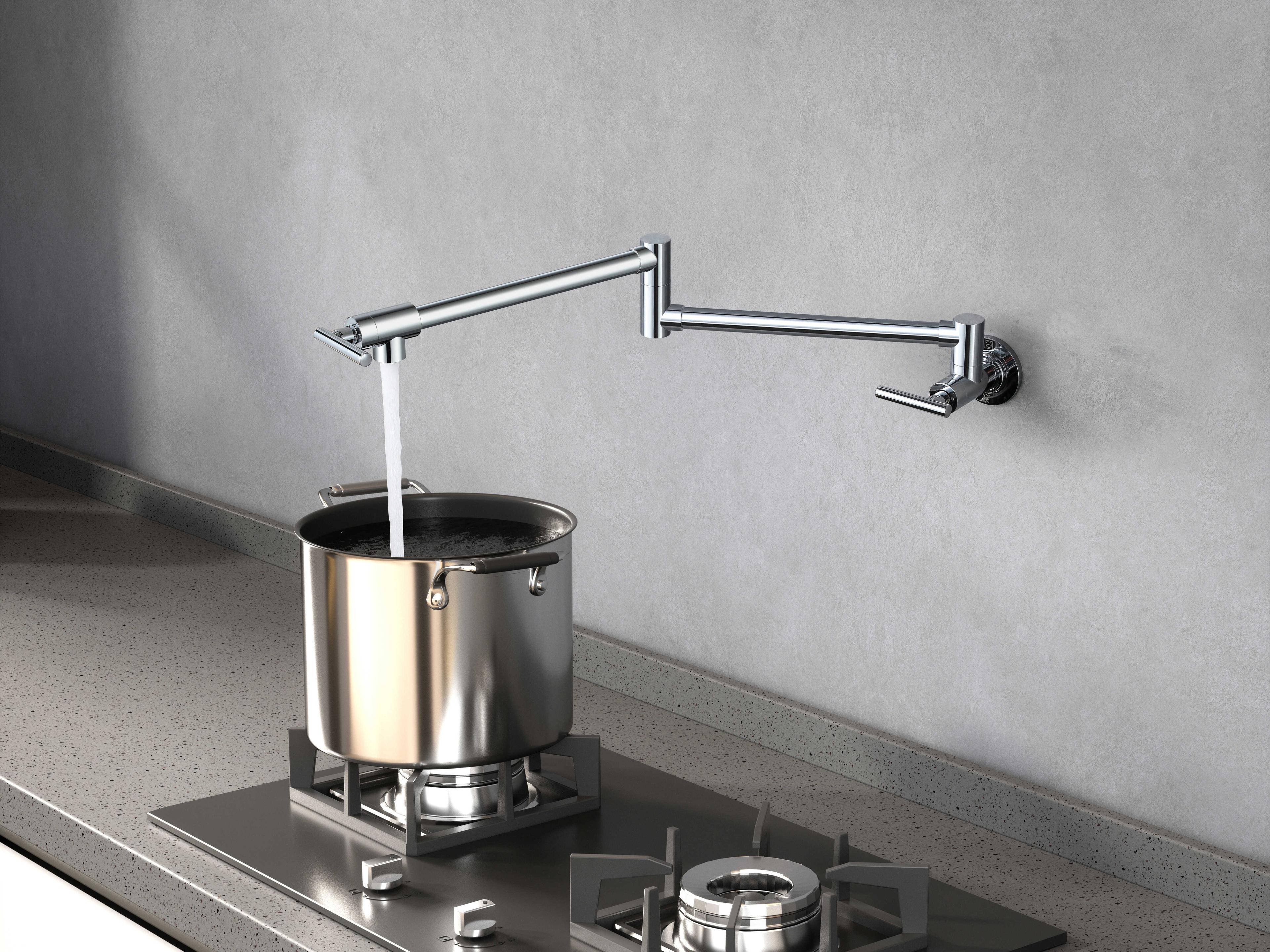 Elegant Lighting Gabriel Chrome Wall Mounted Pot Filler