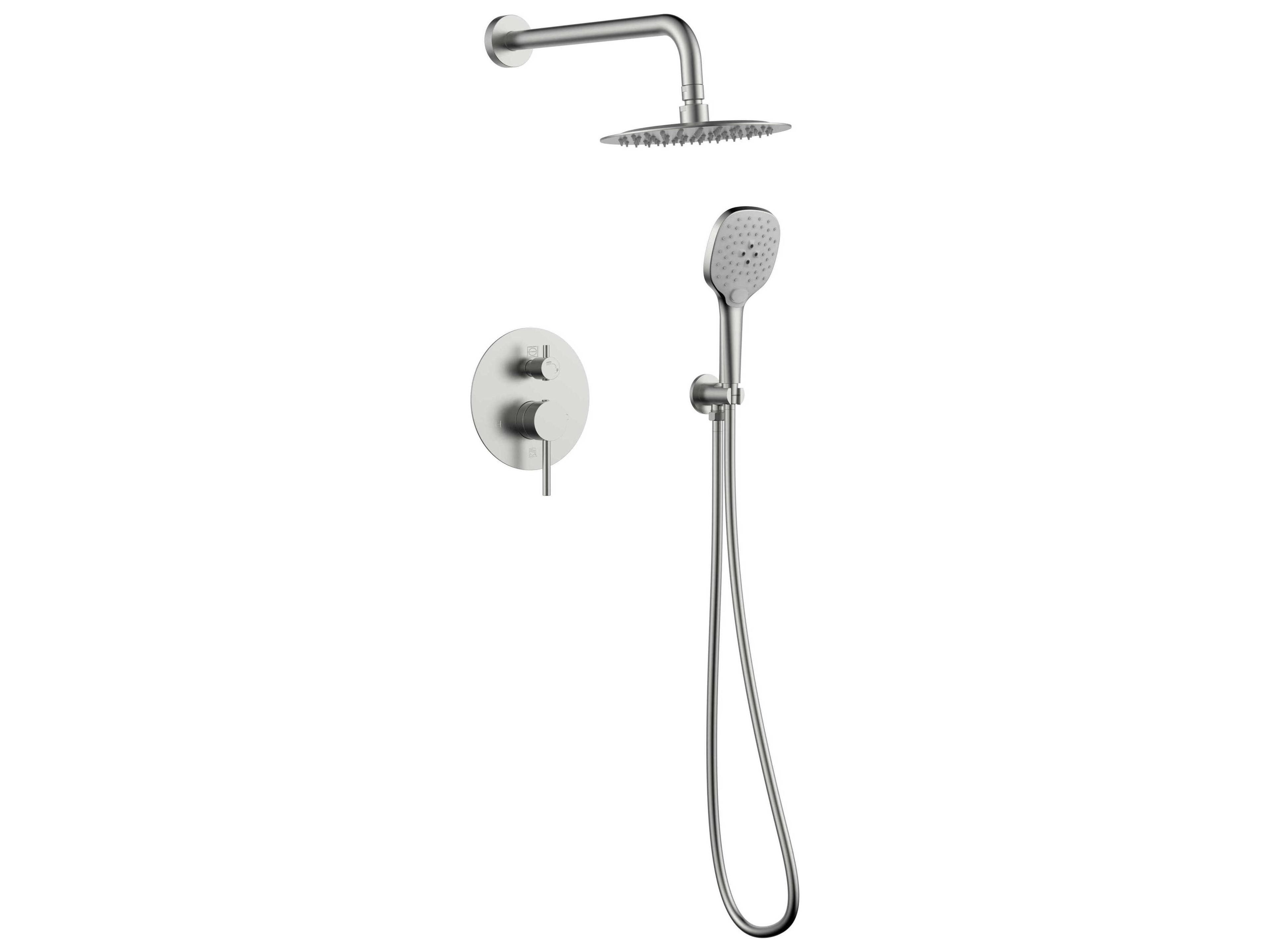 George Brushed Nickel Shower Faucet System