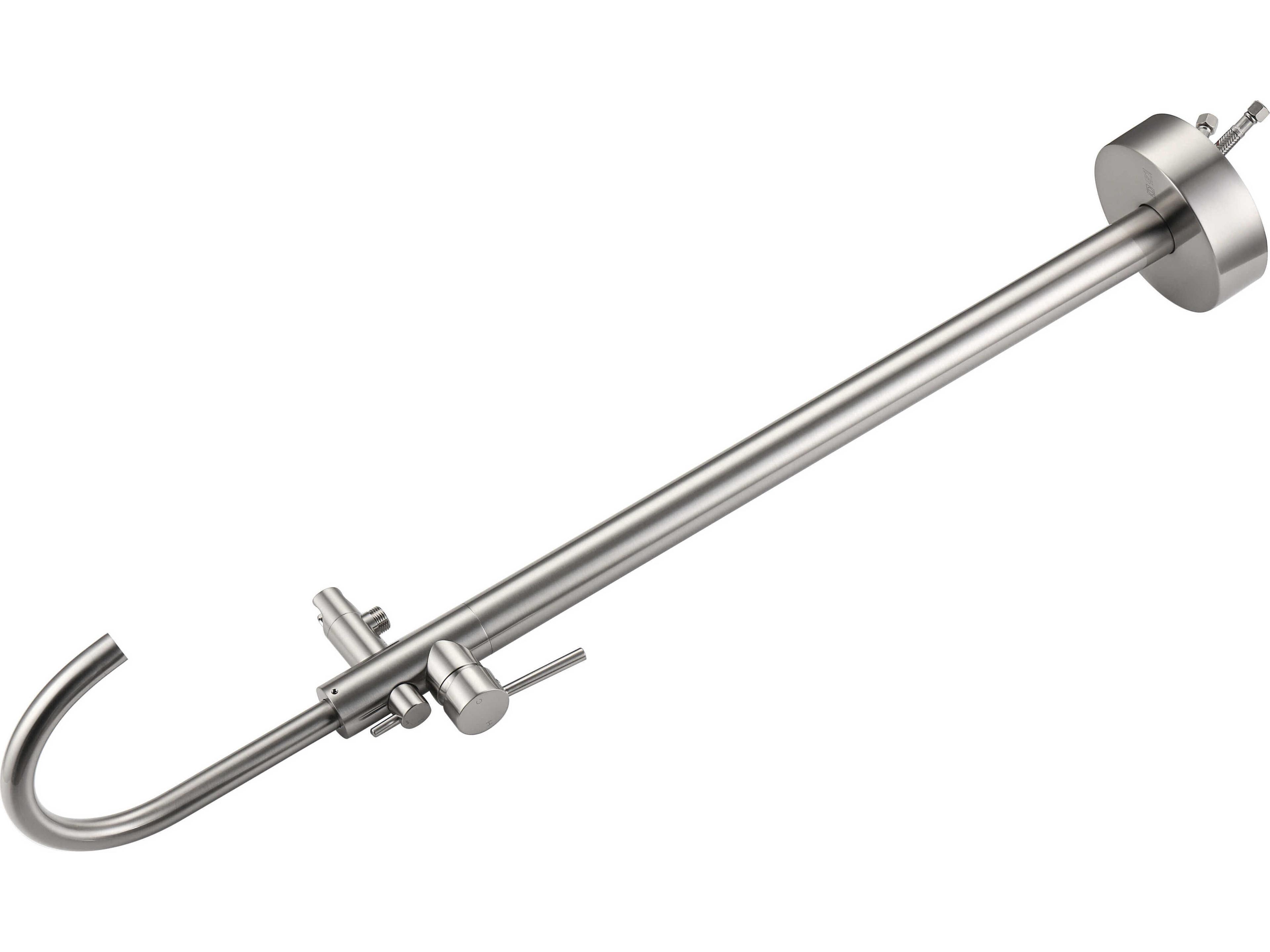 Elegant Lighting Steven Brushed Nickel Floor Mounted Roman Tub Faucet with Handshower