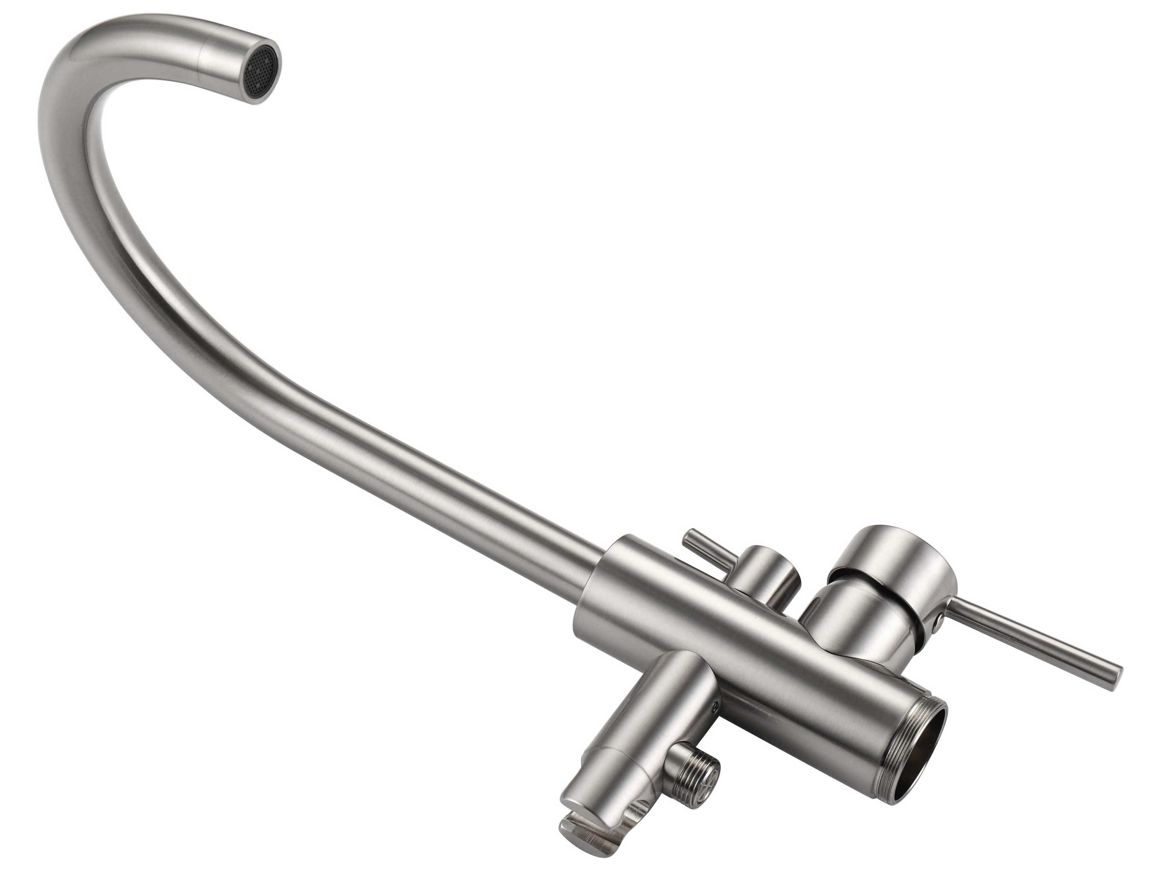 Elegant Lighting Steven Brushed Nickel Floor Mounted Roman Tub Faucet with Handshower