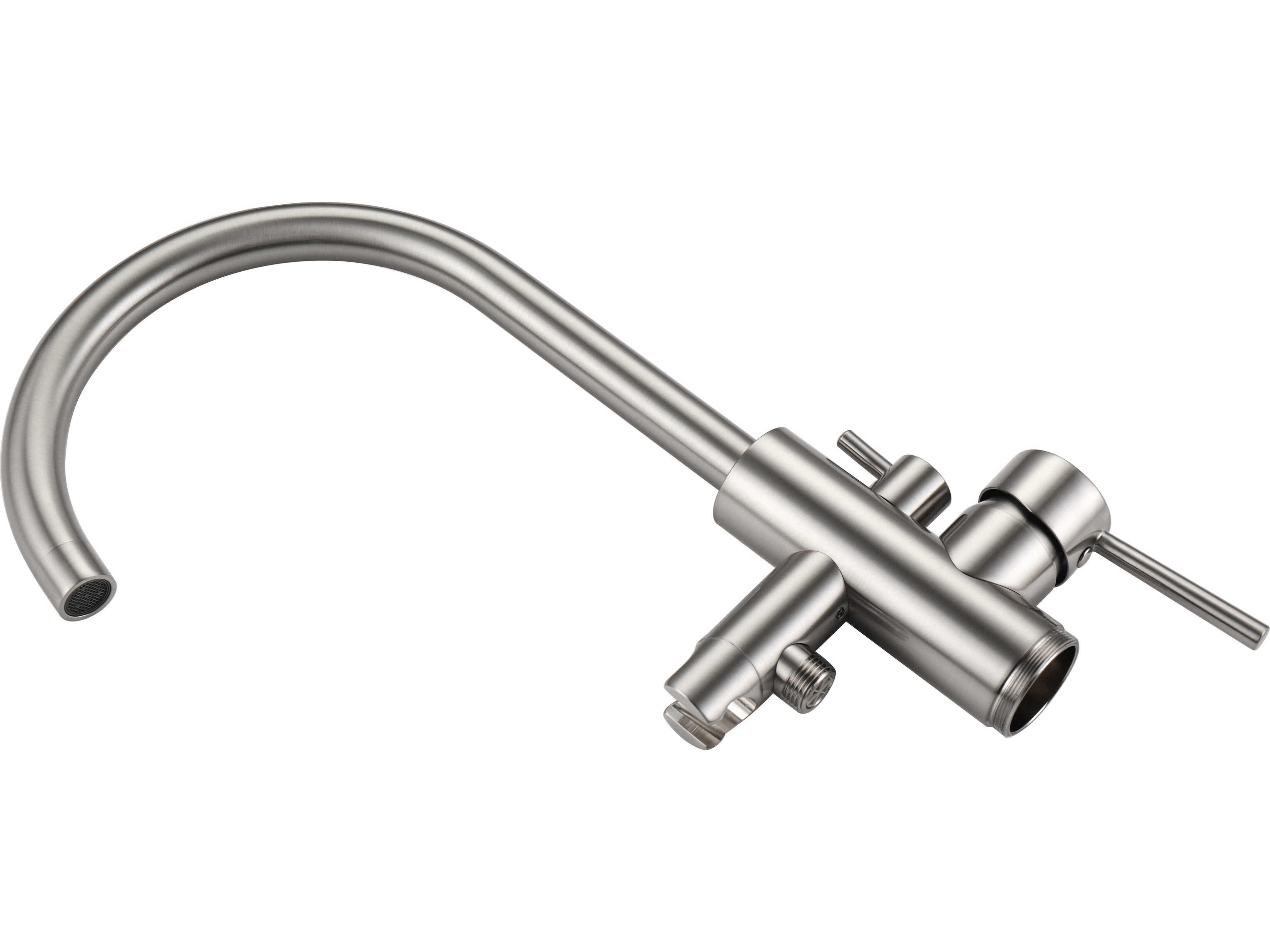 Elegant Lighting Steven Brushed Nickel Floor Mounted Roman Tub Faucet with Handshower