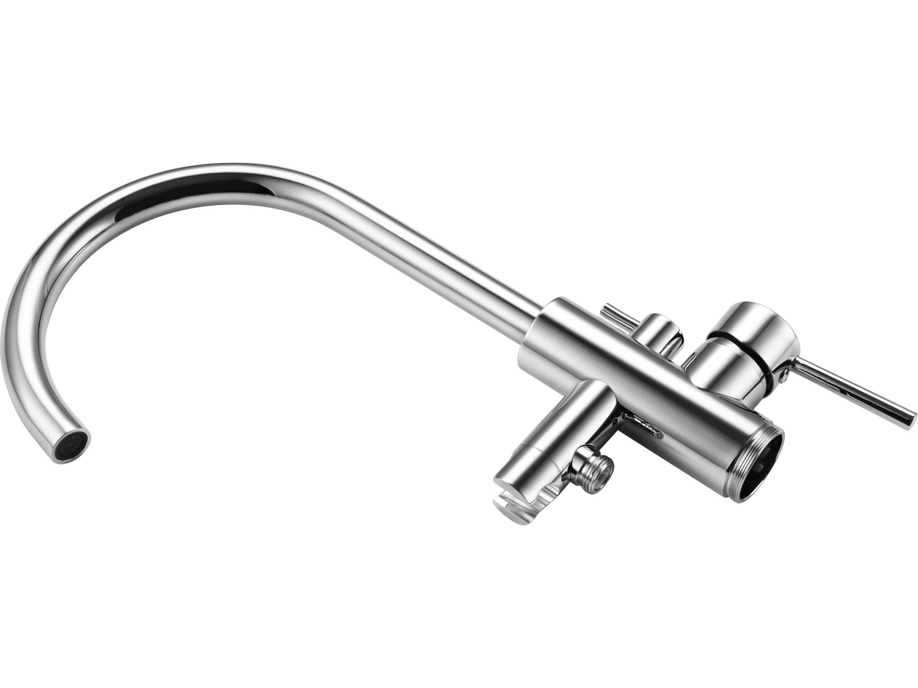 Elegant Lighting Steven Chrome Floor Mounted Roman Tub Faucet with Handshower