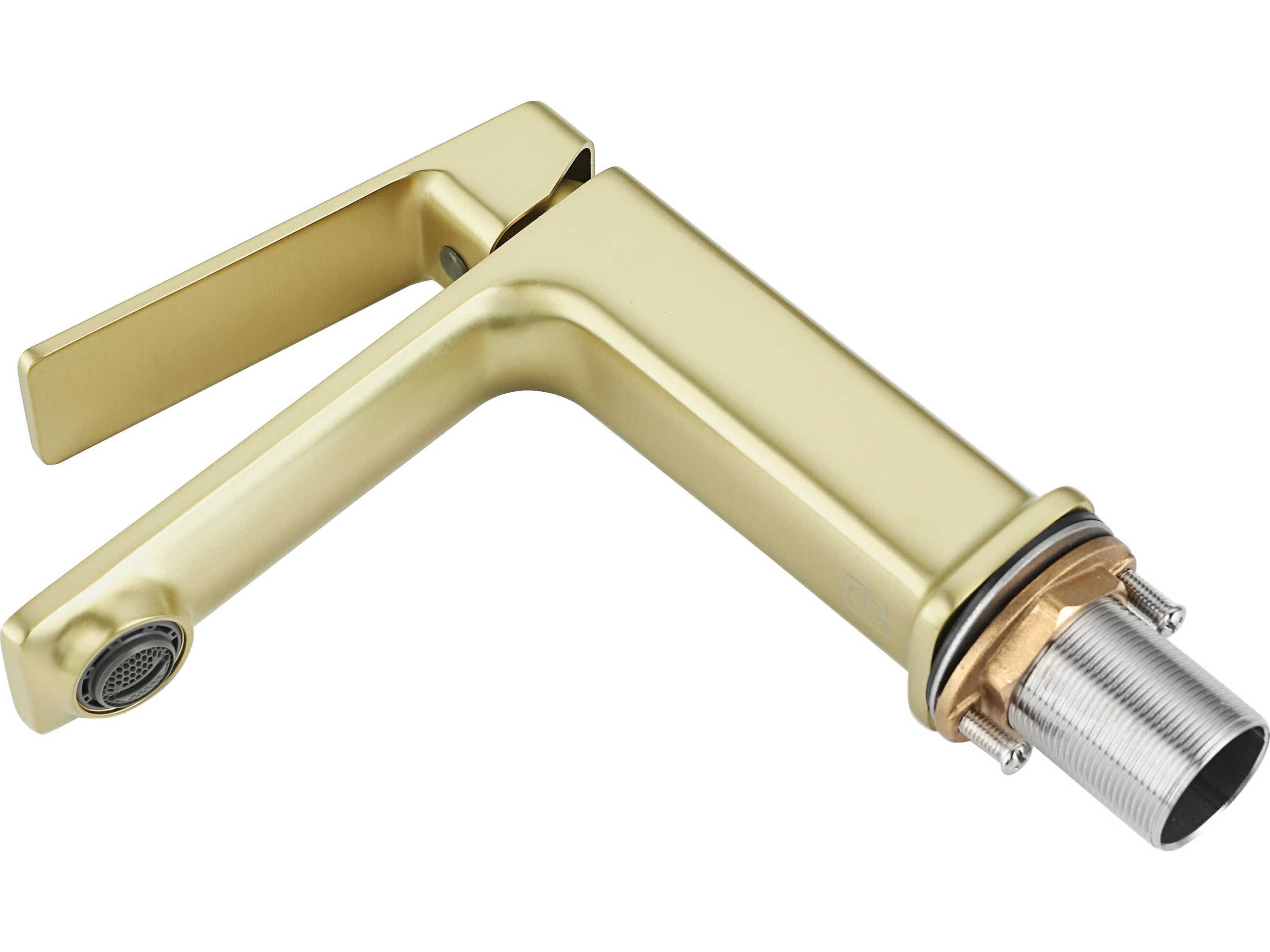 Elegant Lighting Lena Brushed Gold Bathroom Faucet