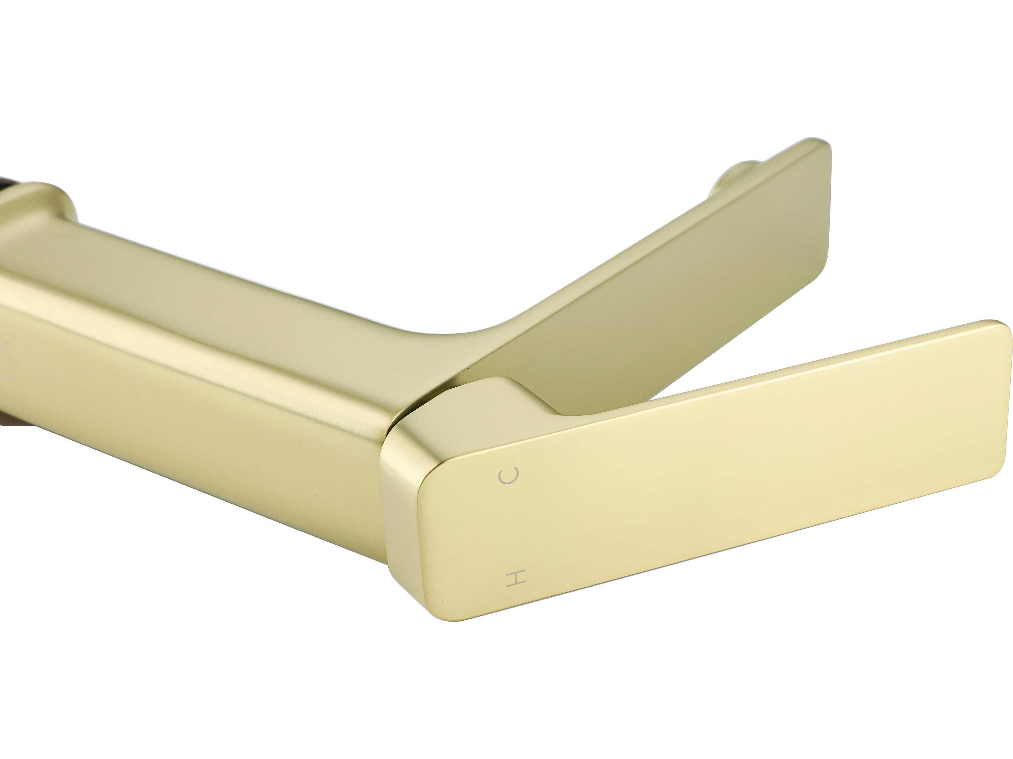 Elegant Lighting Lena Brushed Gold Bathroom Faucet