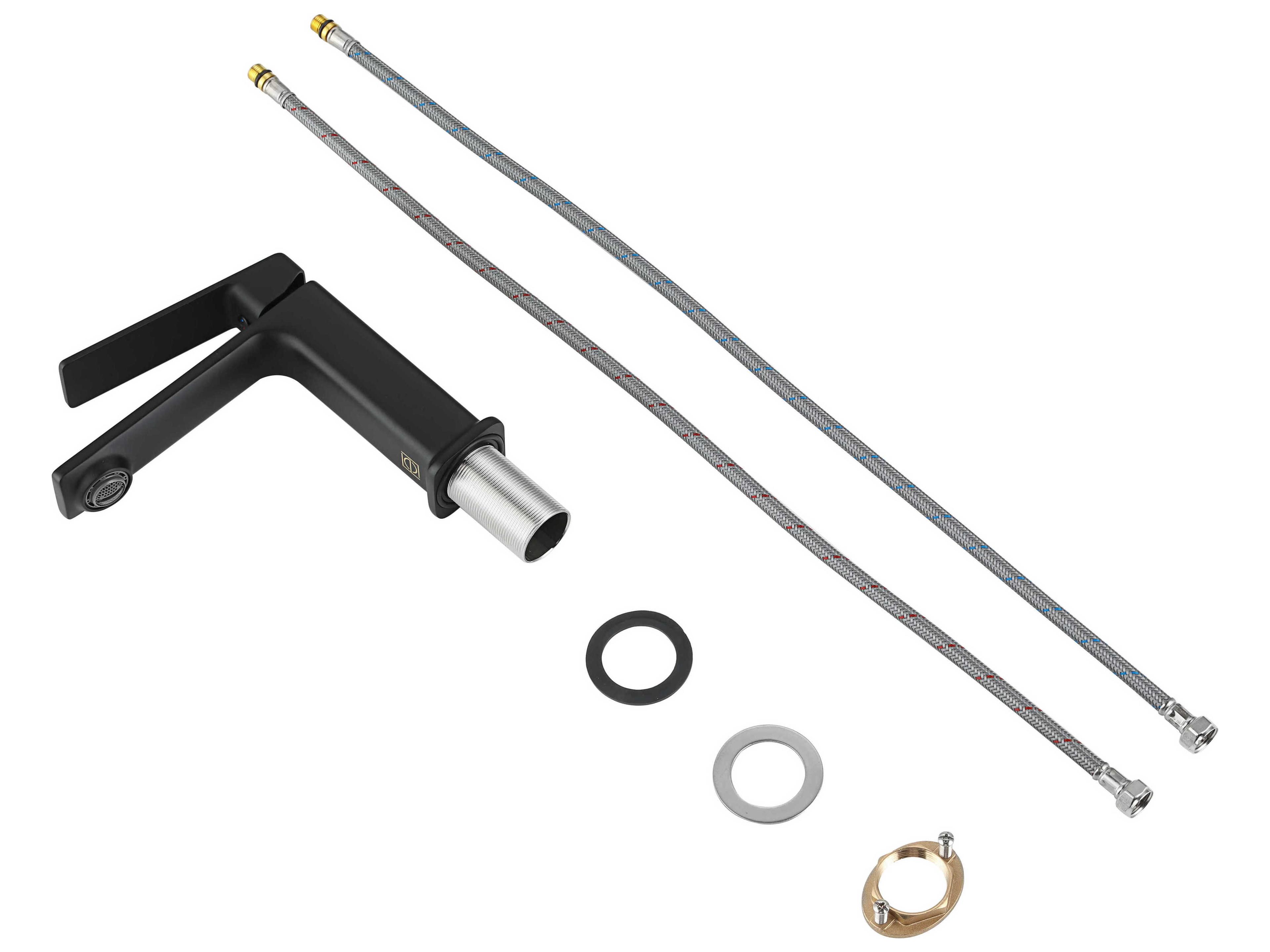 Elegant Lighting Lena Matte Black Bathroom Faucet