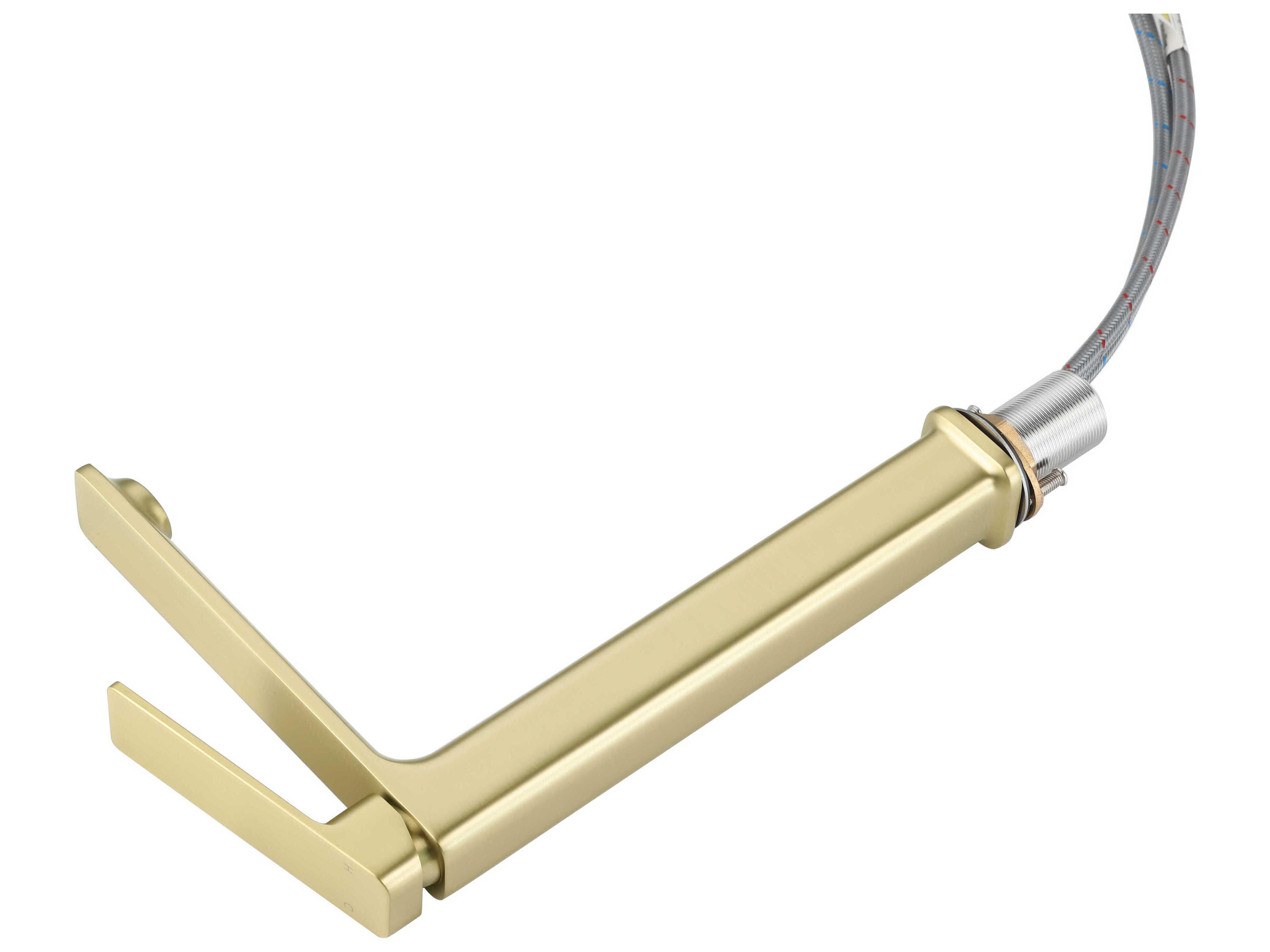 Elegant Lighting Lena Brushed Gold Bathroom Faucet