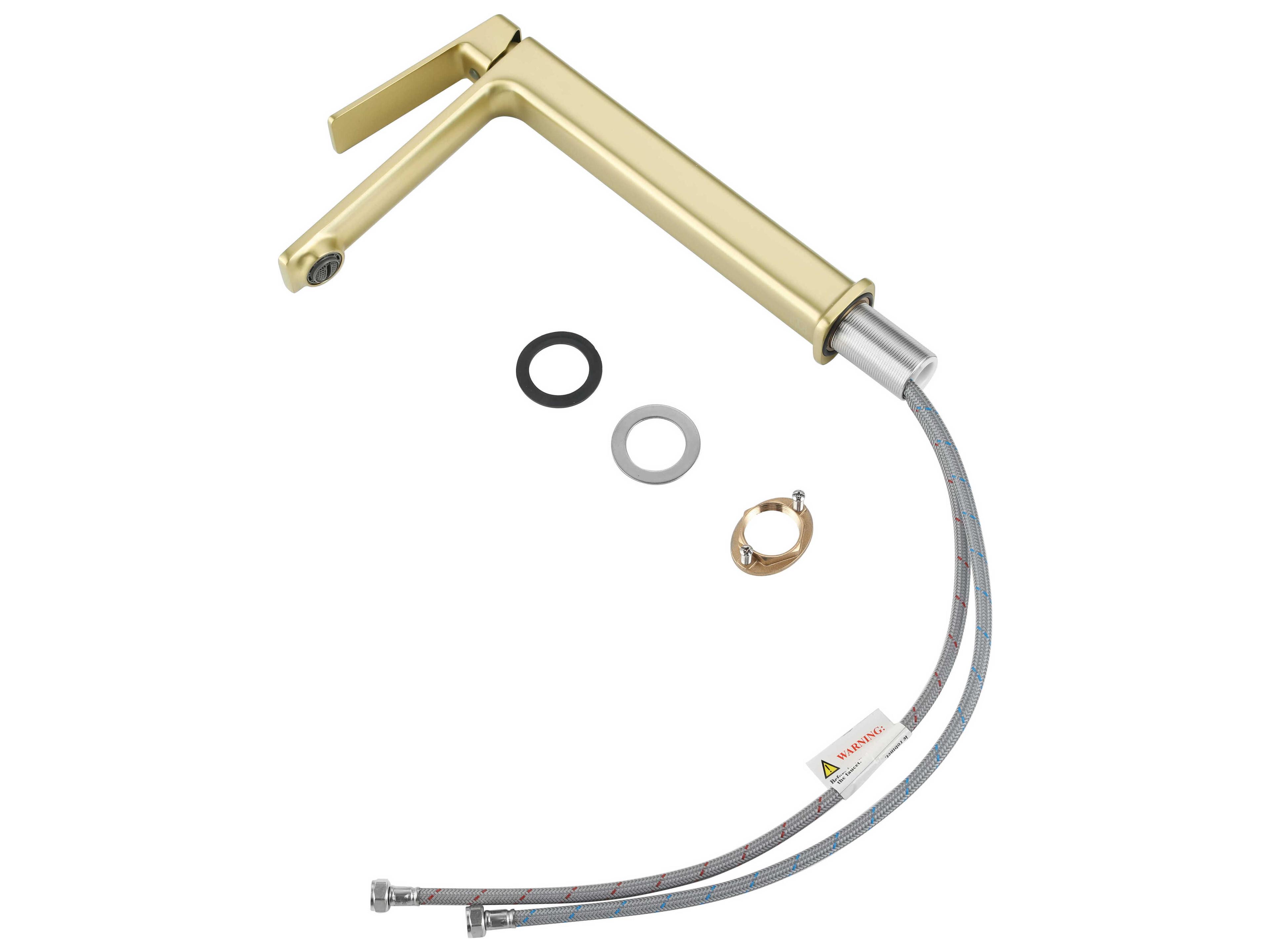 Elegant Lighting Lena Brushed Gold Bathroom Faucet