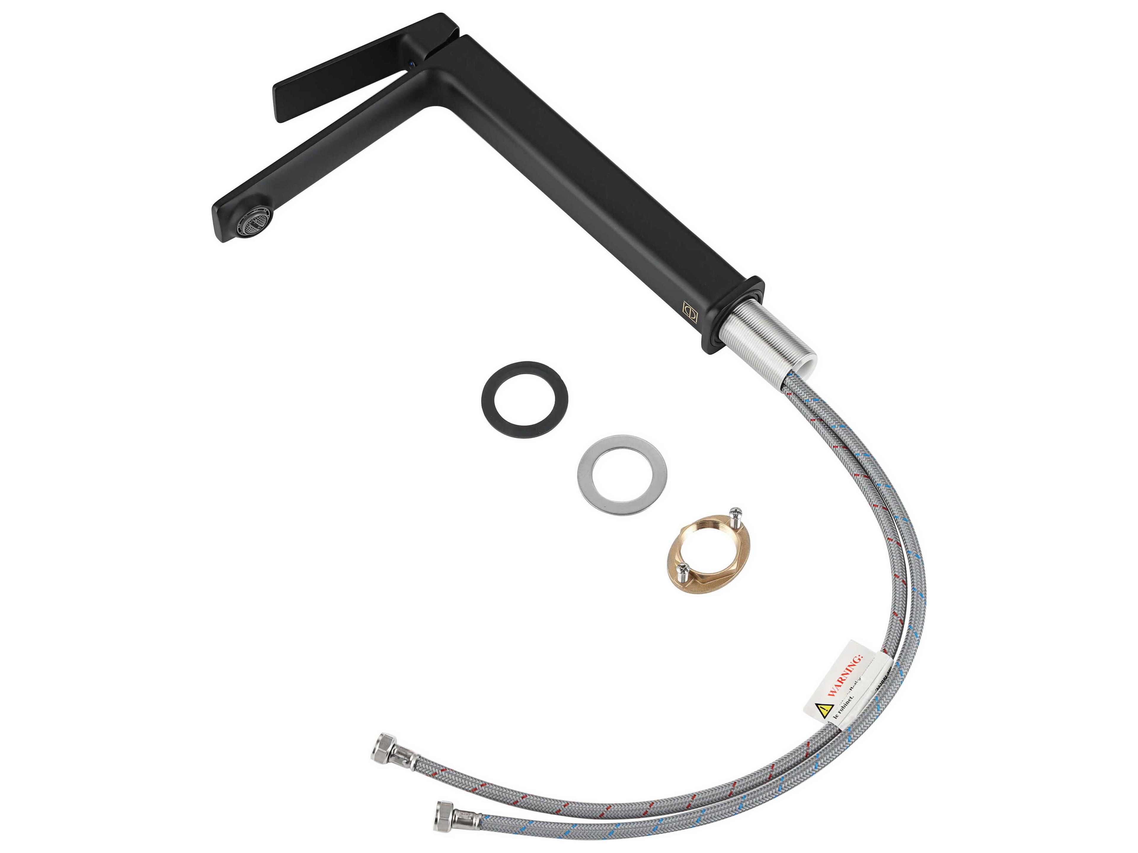 Elegant Lighting Lena Matte Black Bathroom Faucet