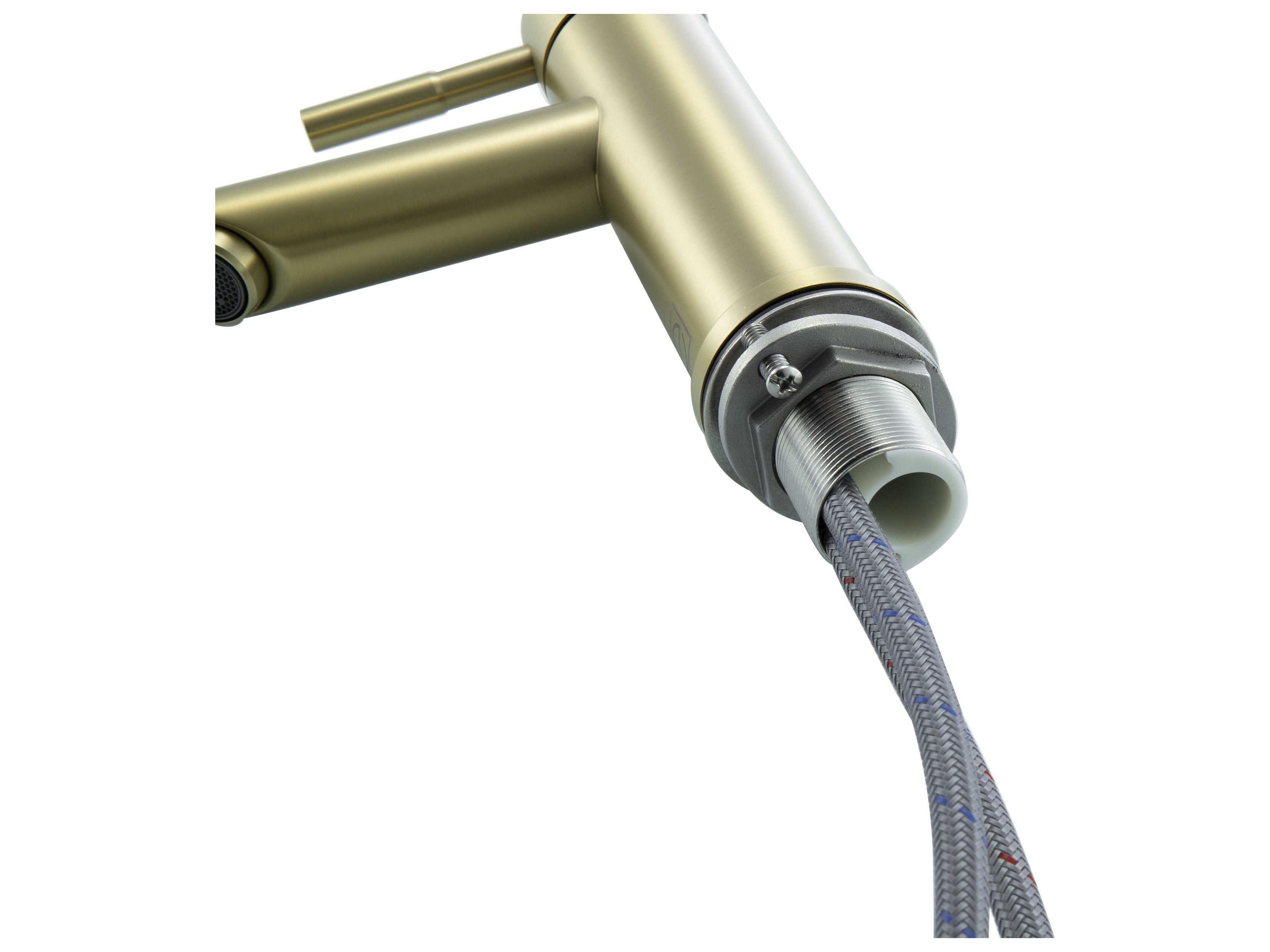 Elegant Lighting Mia Brushed Gold Bathroom Faucet