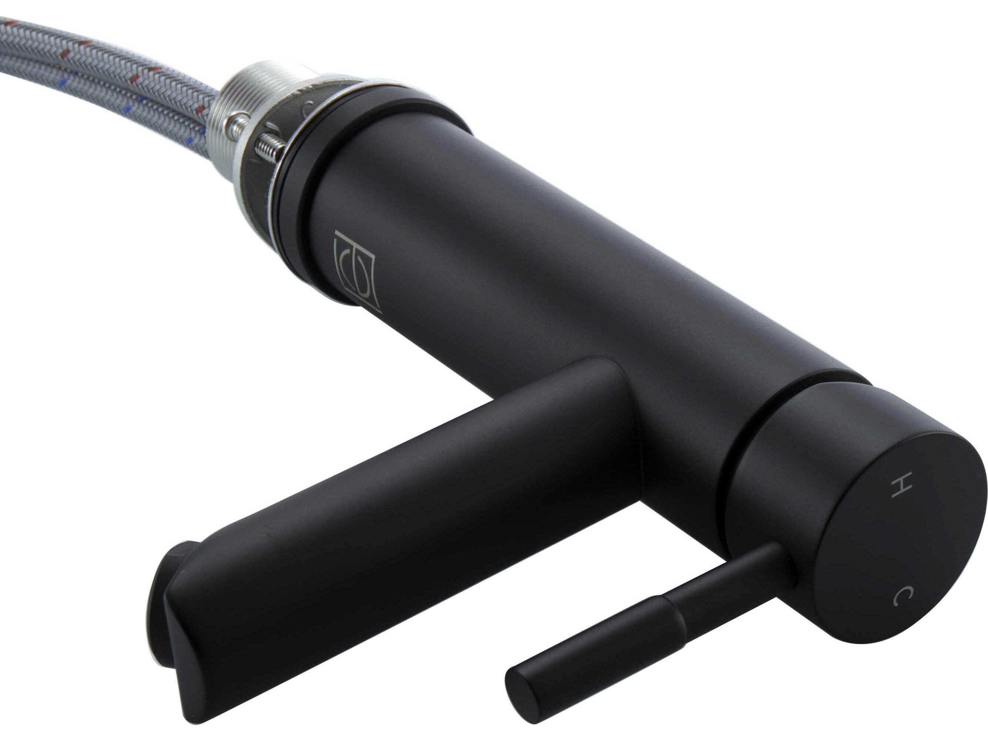 Elegant Lighting Mia Matte Black Bathroom Faucet